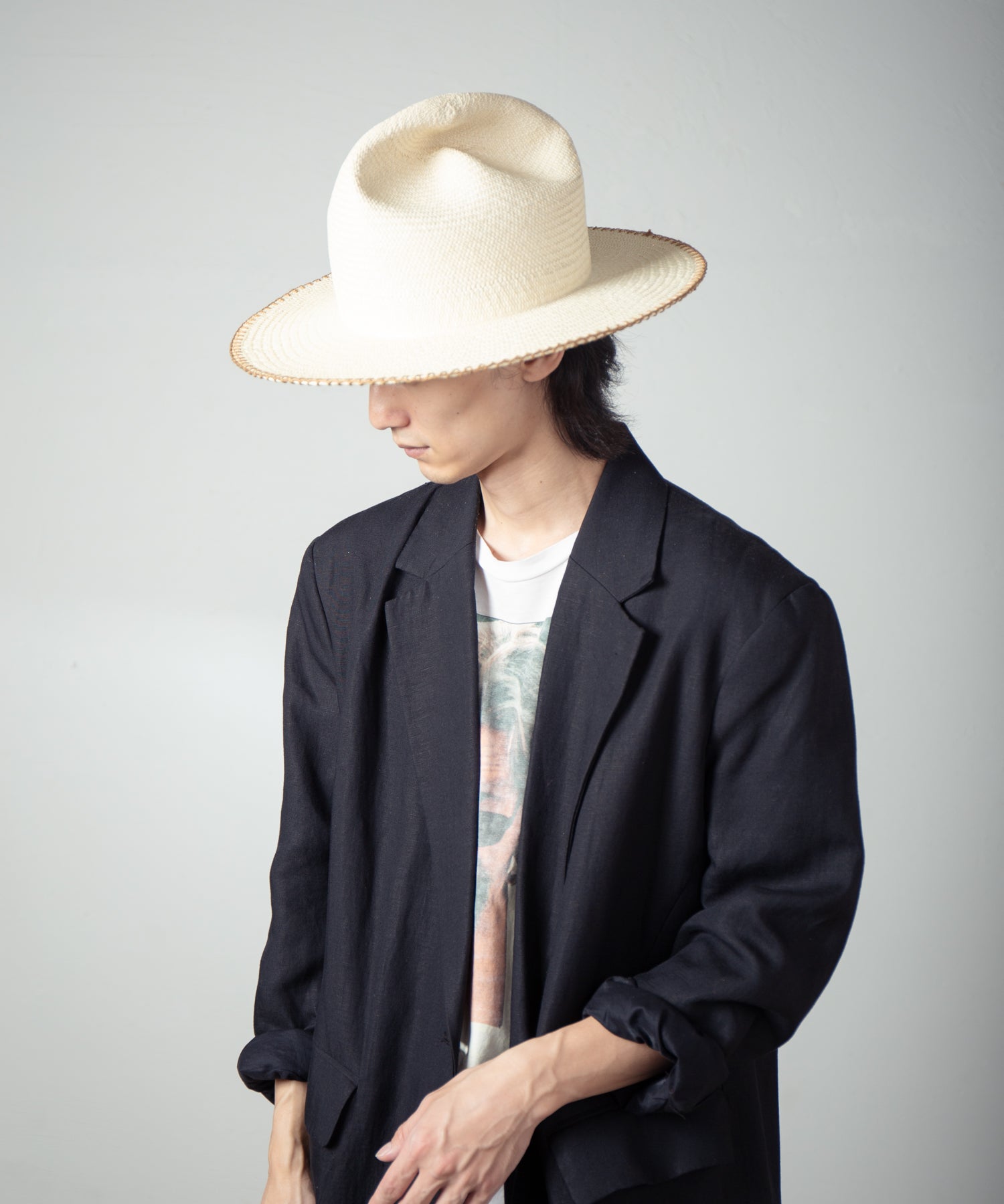 IA-25-120_Natural | Mountain Panama Hat | Color:Natural【INDIETRO ASSOCIATION_インディエトロアソシエーション】【入荷予定アイテム・入荷連絡可能】