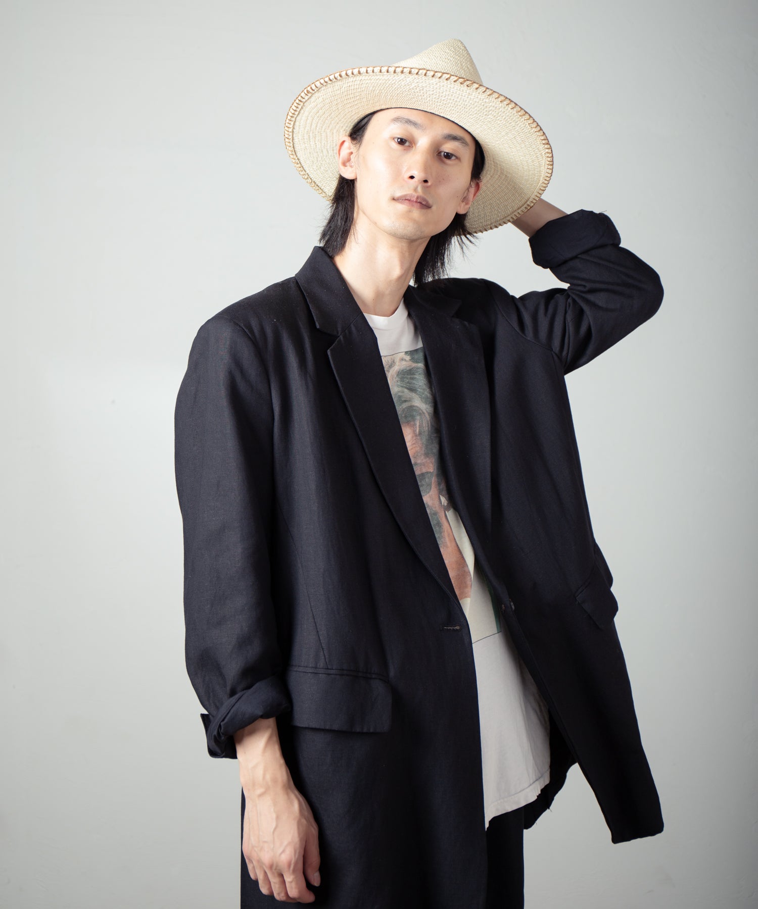 IA-25-120_Natural | Mountain Panama Hat | Color:Natural【INDIETRO ASSOCIATION_インディエトロアソシエーション】【入荷予定アイテム・入荷連絡可能】