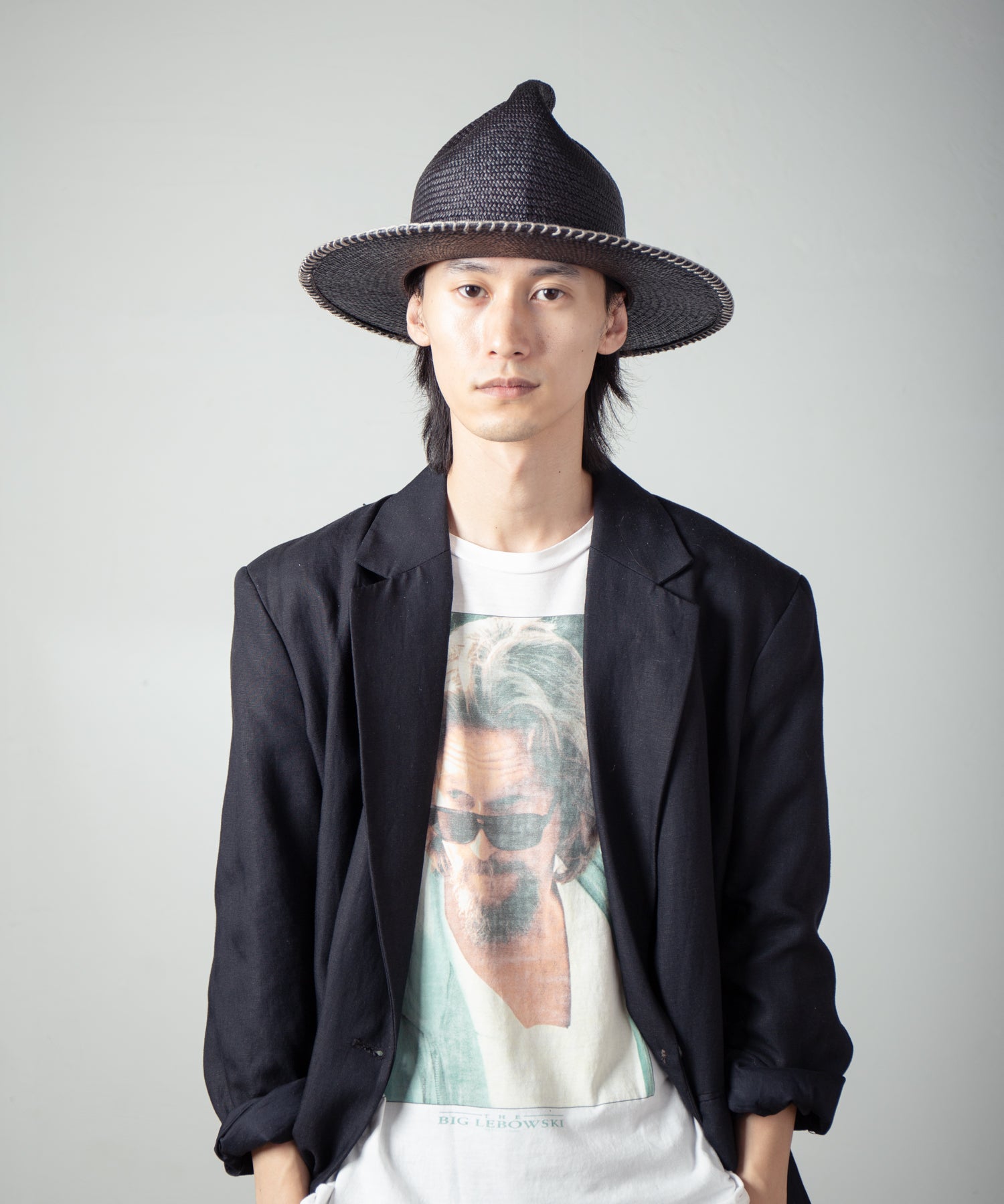 IA-25-120_Black | Mountain Panama Hat | Color:Black【INDIETRO ASSOCIATION_インディエトロアソシエーション】【入荷予定アイテム・入荷連絡可能】