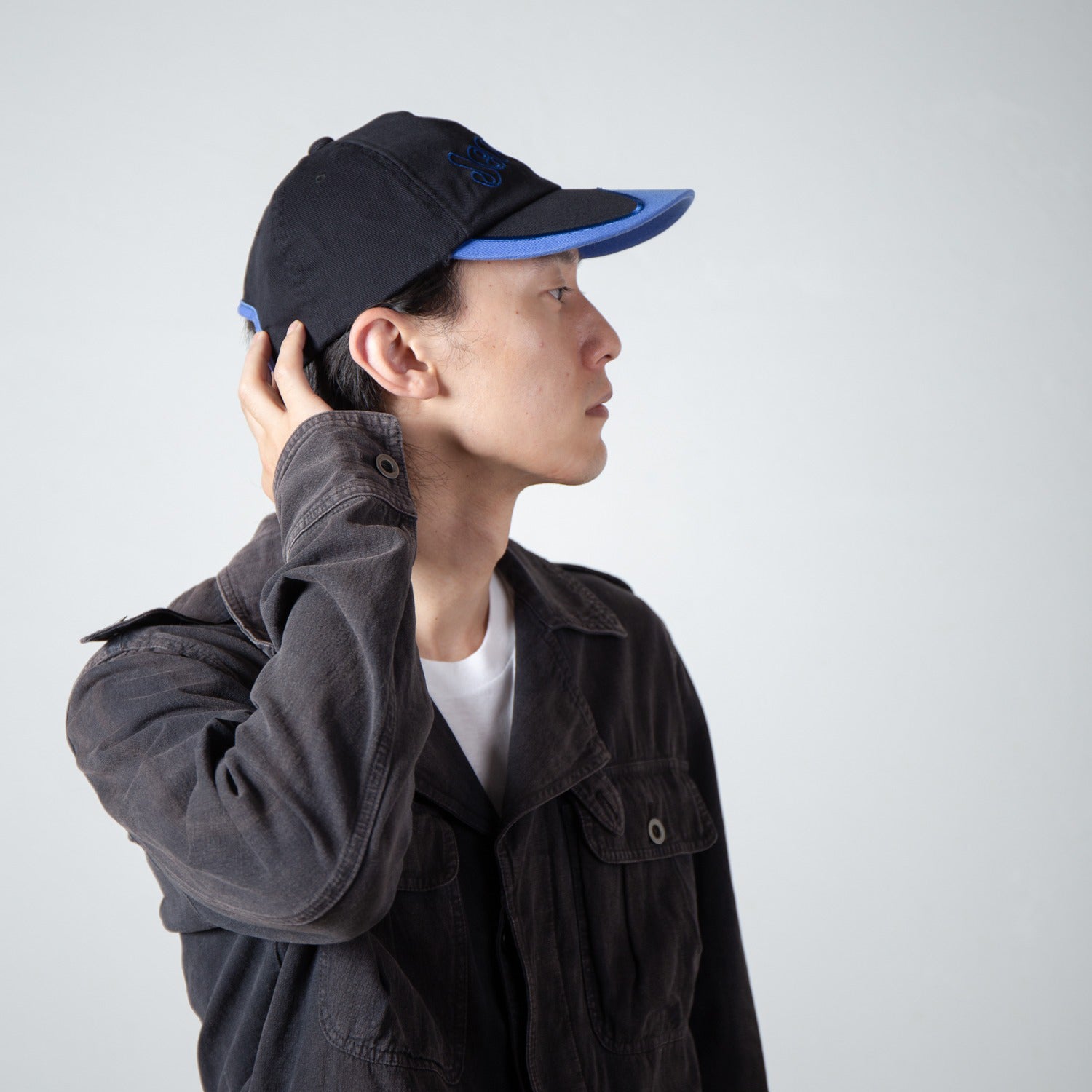 Logo Cap | Color_Black | No_IA-26-142_Black【INDIETRO ASSOCIATION_インディエトロアソシエーション】