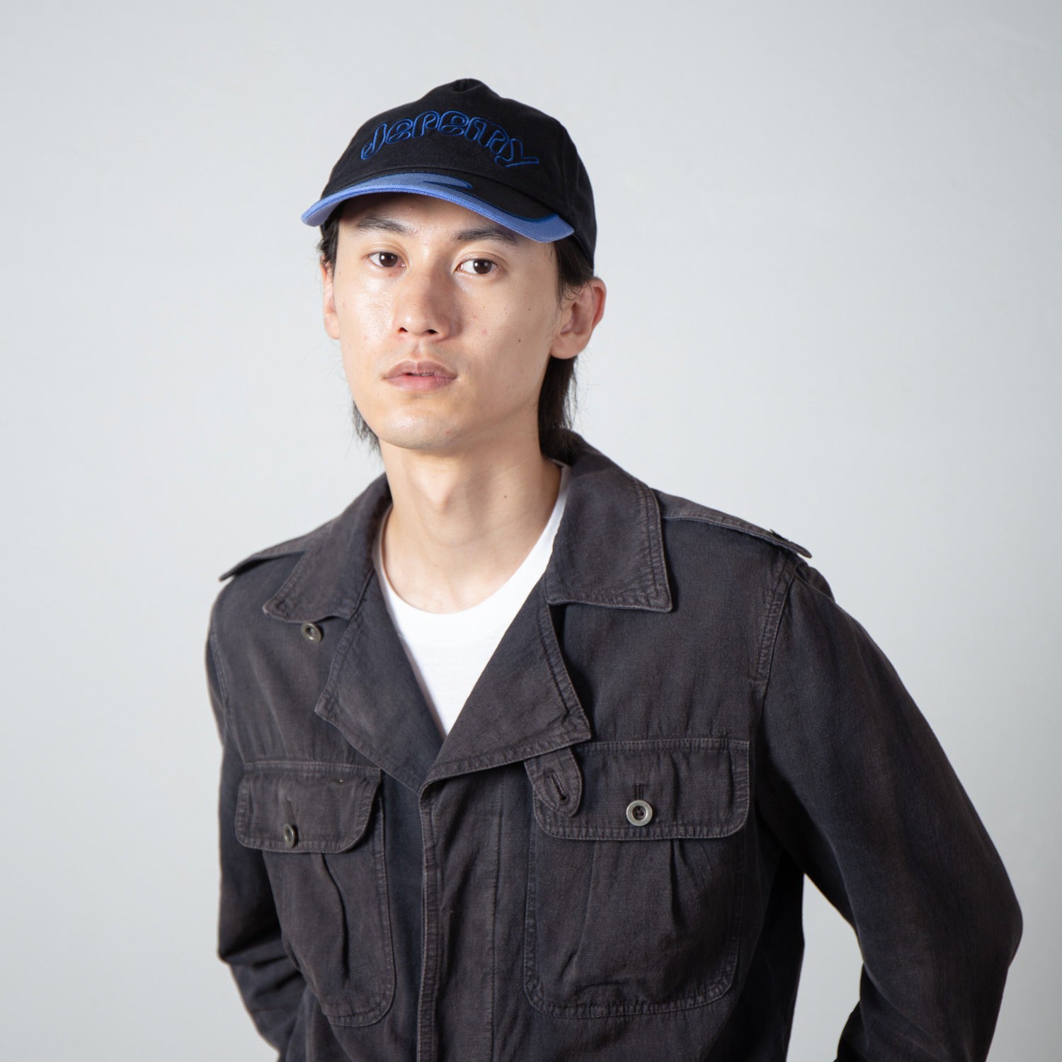 Logo Cap | Color_Black | No_IA-26-142_Black【INDIETRO ASSOCIATION_インディエトロアソシエーション】