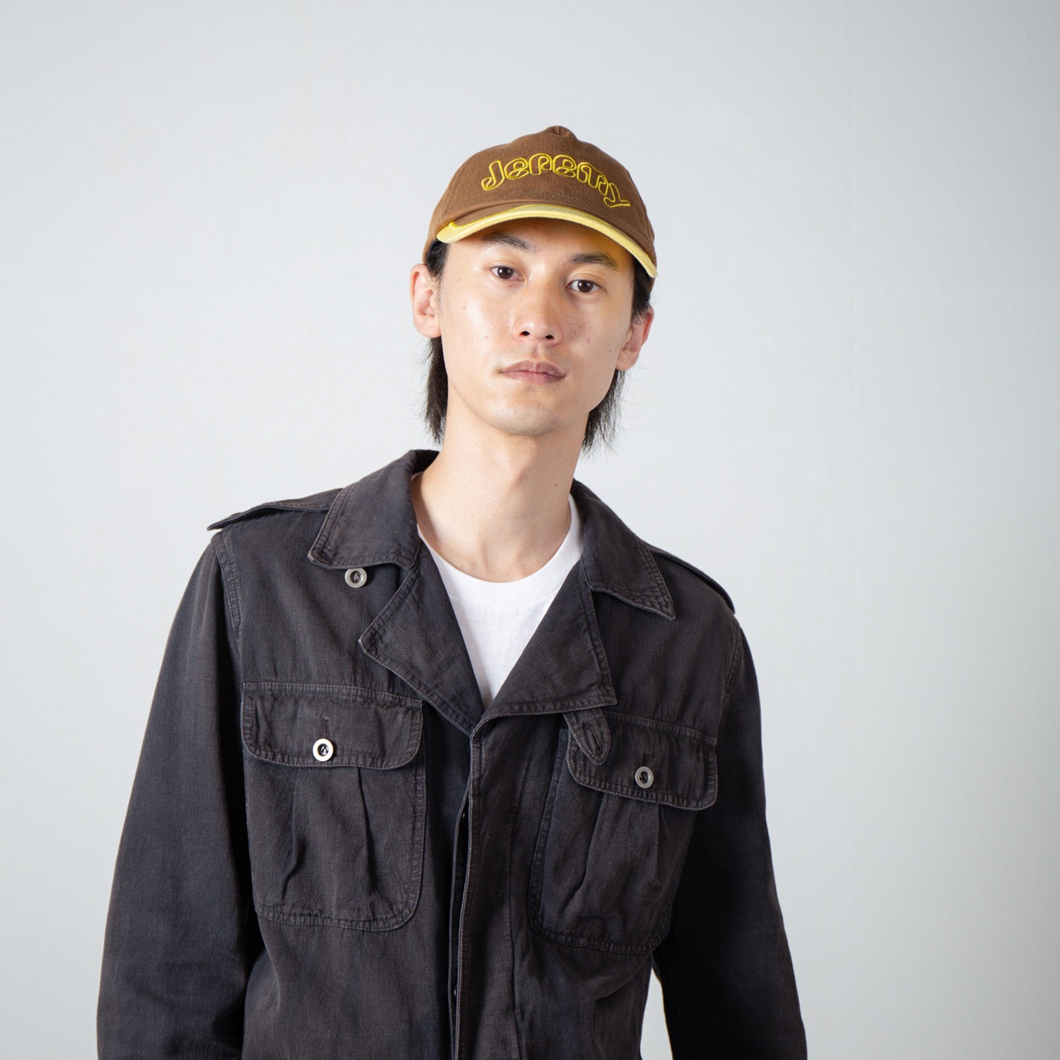 Logo Cap | Color_Brown | No_IA-26-142_Brown【INDIETRO ASSOCIATION_インディエトロアソシエーション】