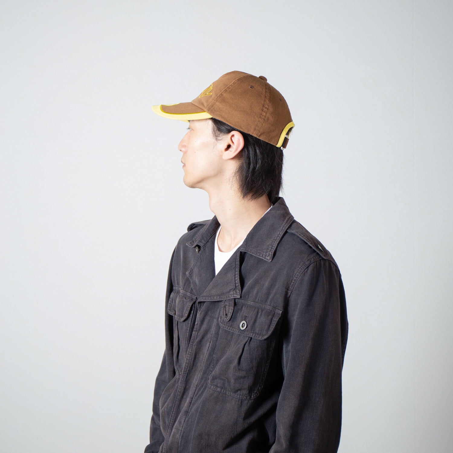 Logo Cap | Color_Brown | No_IA-26-142_Brown【INDIETRO ASSOCIATION_インディエトロアソシエーション】