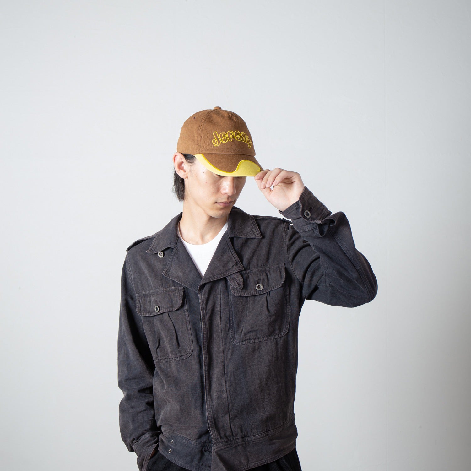 Logo Cap | Color_Brown | No_IA-26-142_Brown【INDIETRO ASSOCIATION_インディエトロアソシエーション】