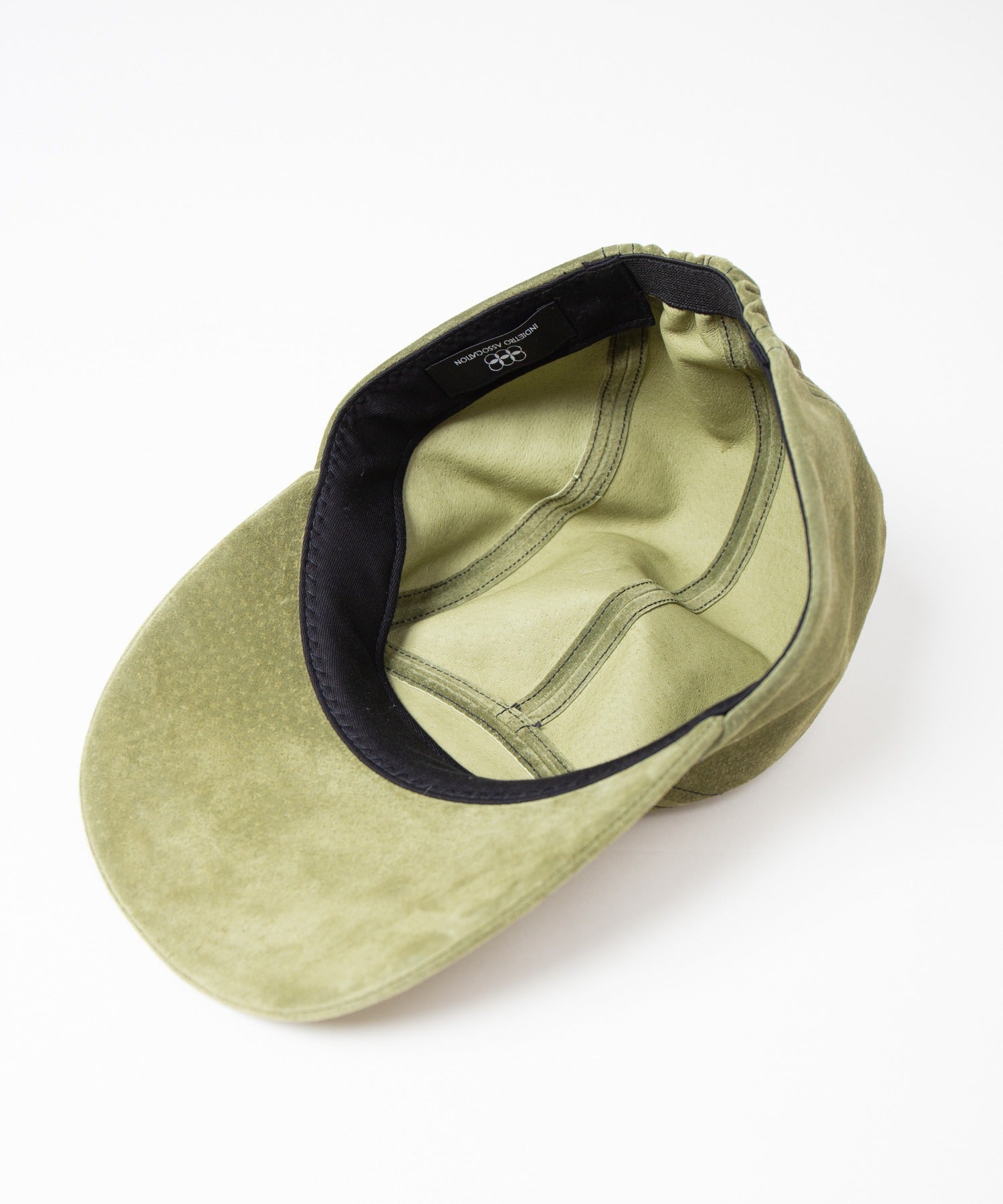 Leather Jet Cap – Olive | INDIETRO ASSOCIATION | 入荷予定アイテム