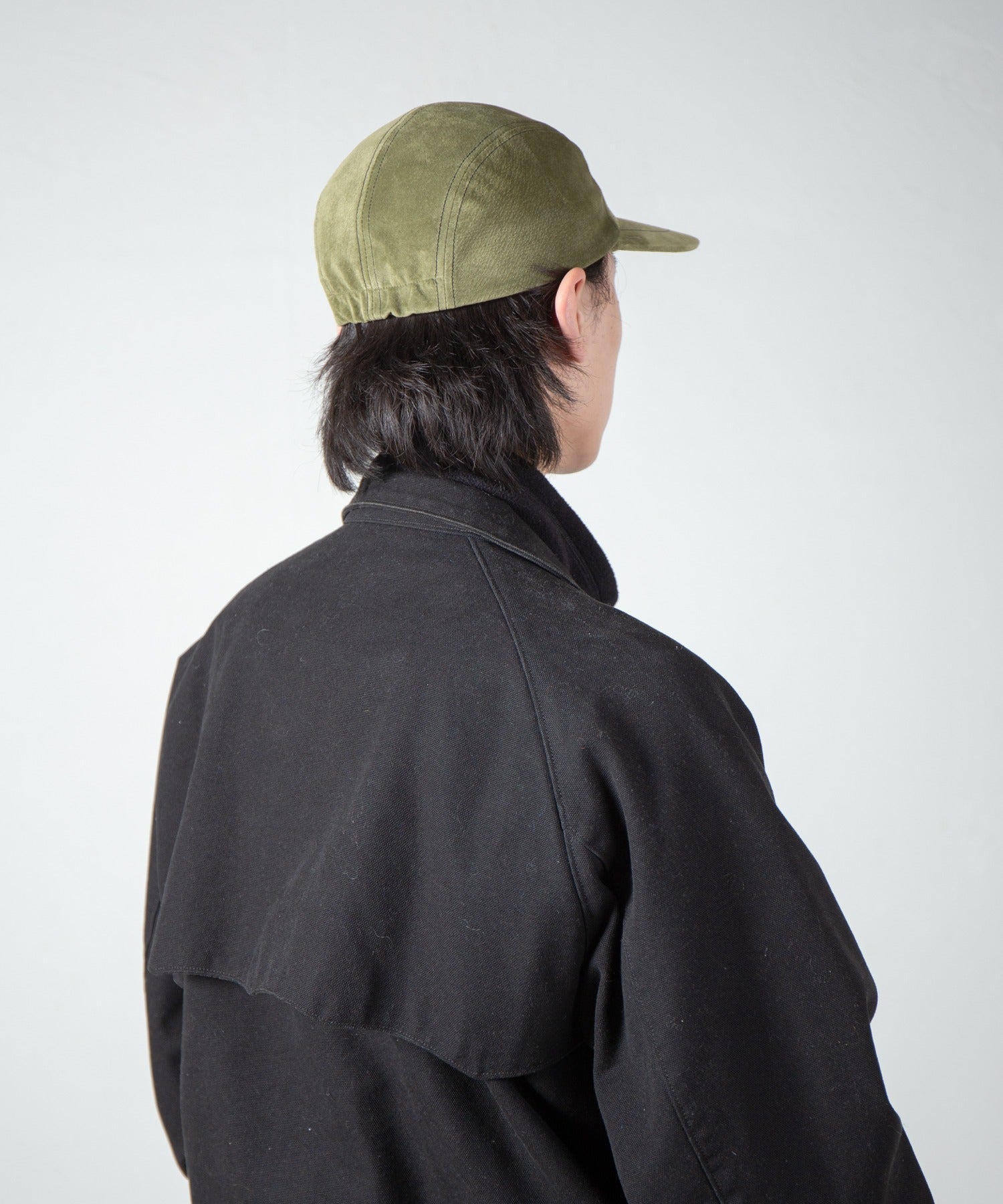 Leather Jet Cap – Olive | INDIETRO ASSOCIATION | 入荷予定アイテム