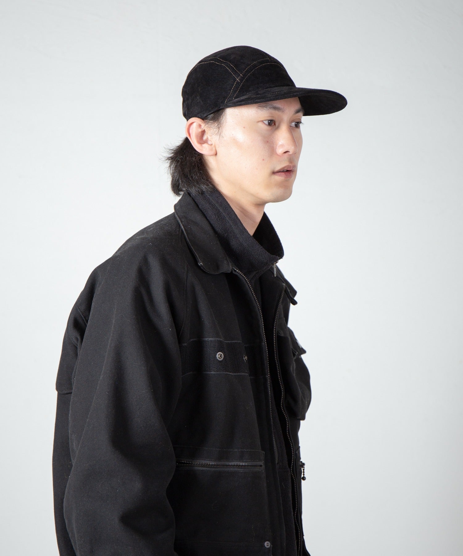 Leather Jet Cap – Black | INDIETRO ASSOCIATION | 入荷予定アイテム