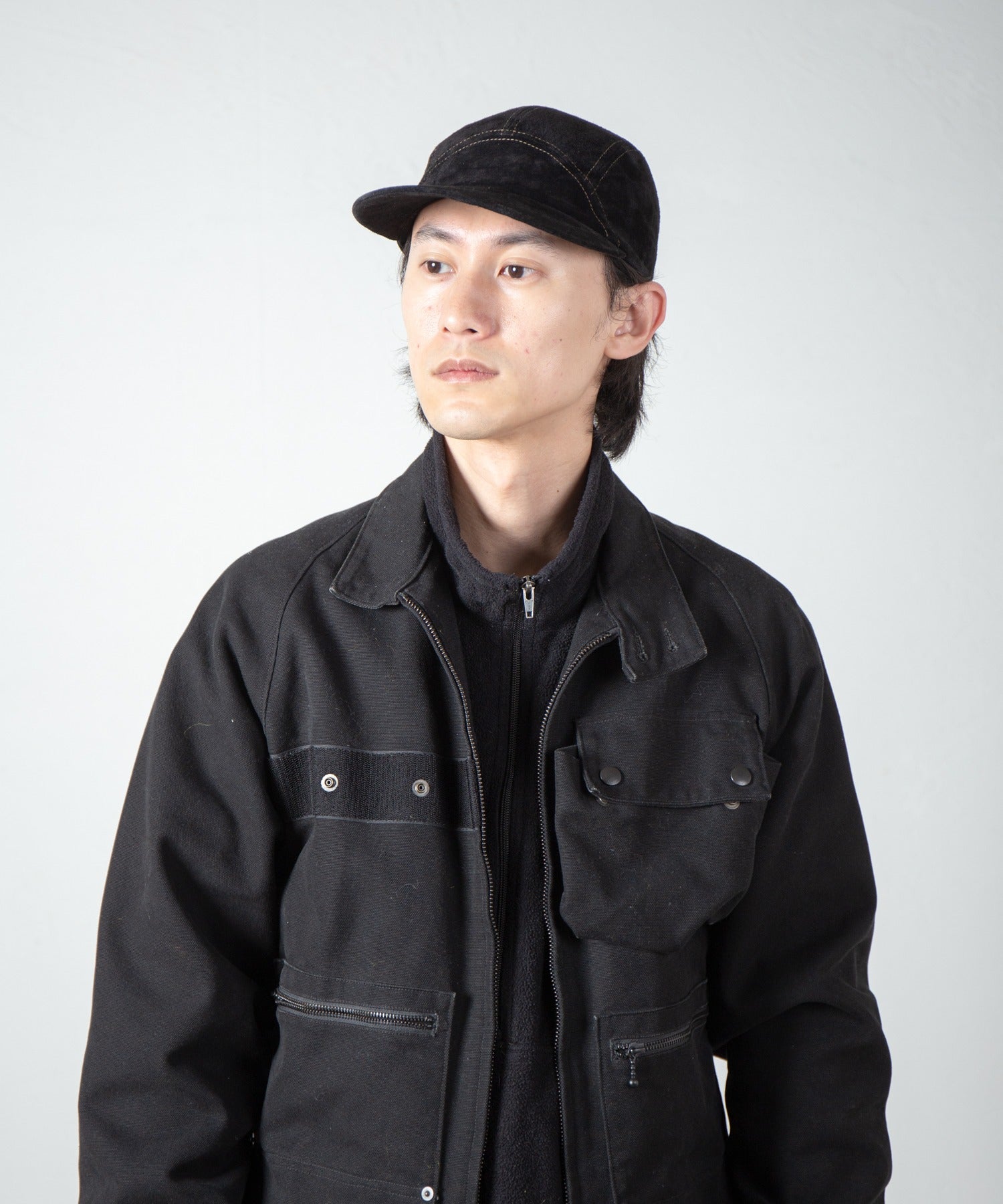 Leather Jet Cap – Black | INDIETRO ASSOCIATION | 入荷予定アイテム