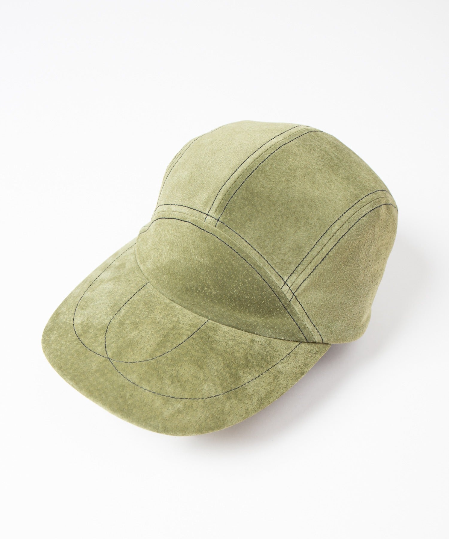 Leather Jet Cap – Olive | INDIETRO ASSOCIATION | 入荷予定アイテム