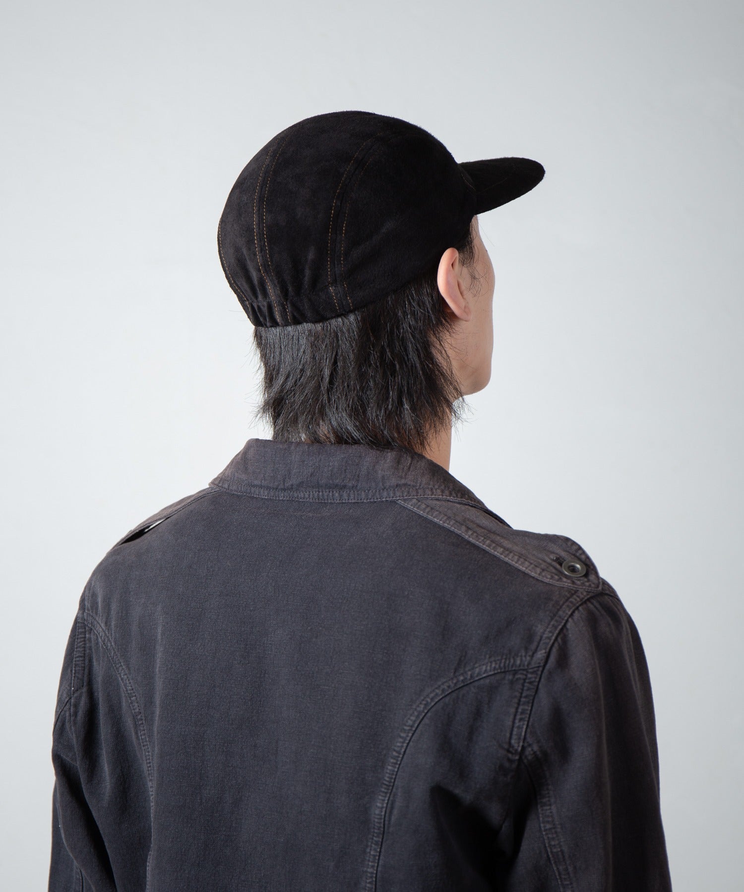 Leather Jet Cap – Black | INDIETRO ASSOCIATION | 入荷予定アイテム
