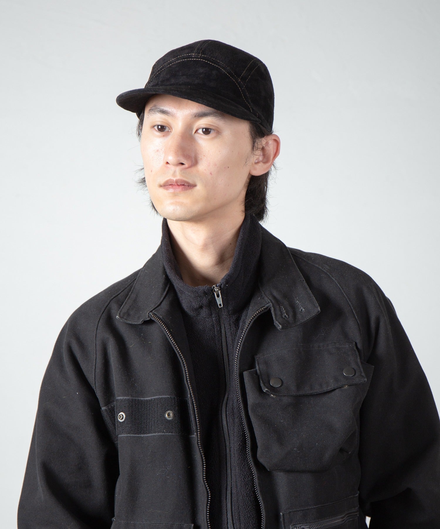 Leather Jet Cap – Black | INDIETRO ASSOCIATION | 入荷予定アイテム