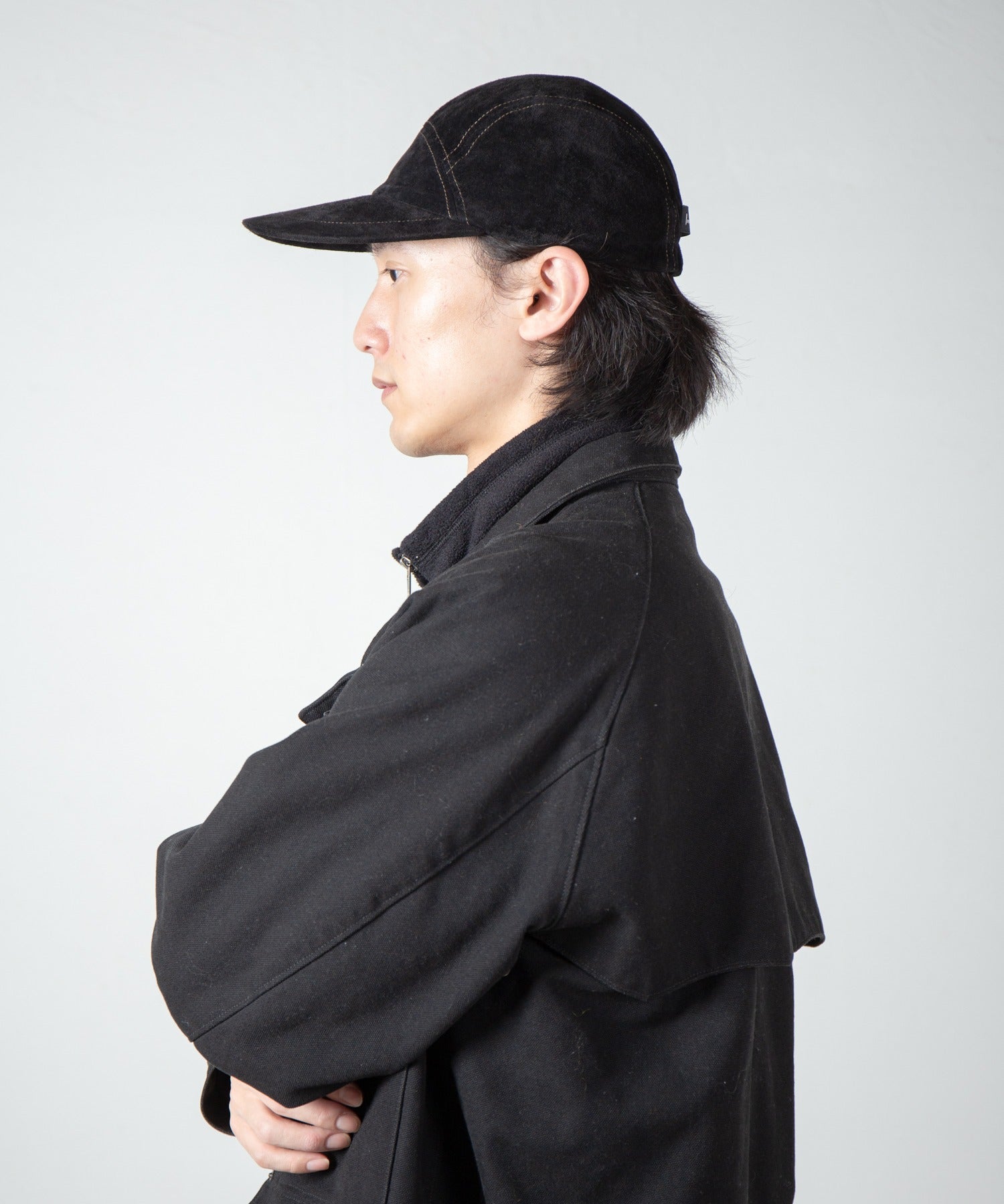 Leather Jet Cap – Black | INDIETRO ASSOCIATION | 入荷予定アイテム