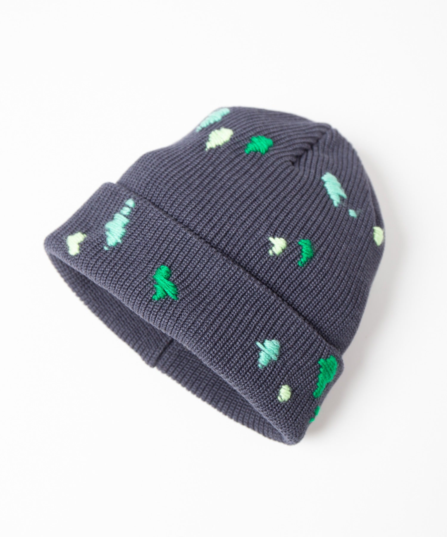 Dirt Embroidery Knit Cap – Gray | INDIETRO ASSOCIATION | 入荷予定アイテム