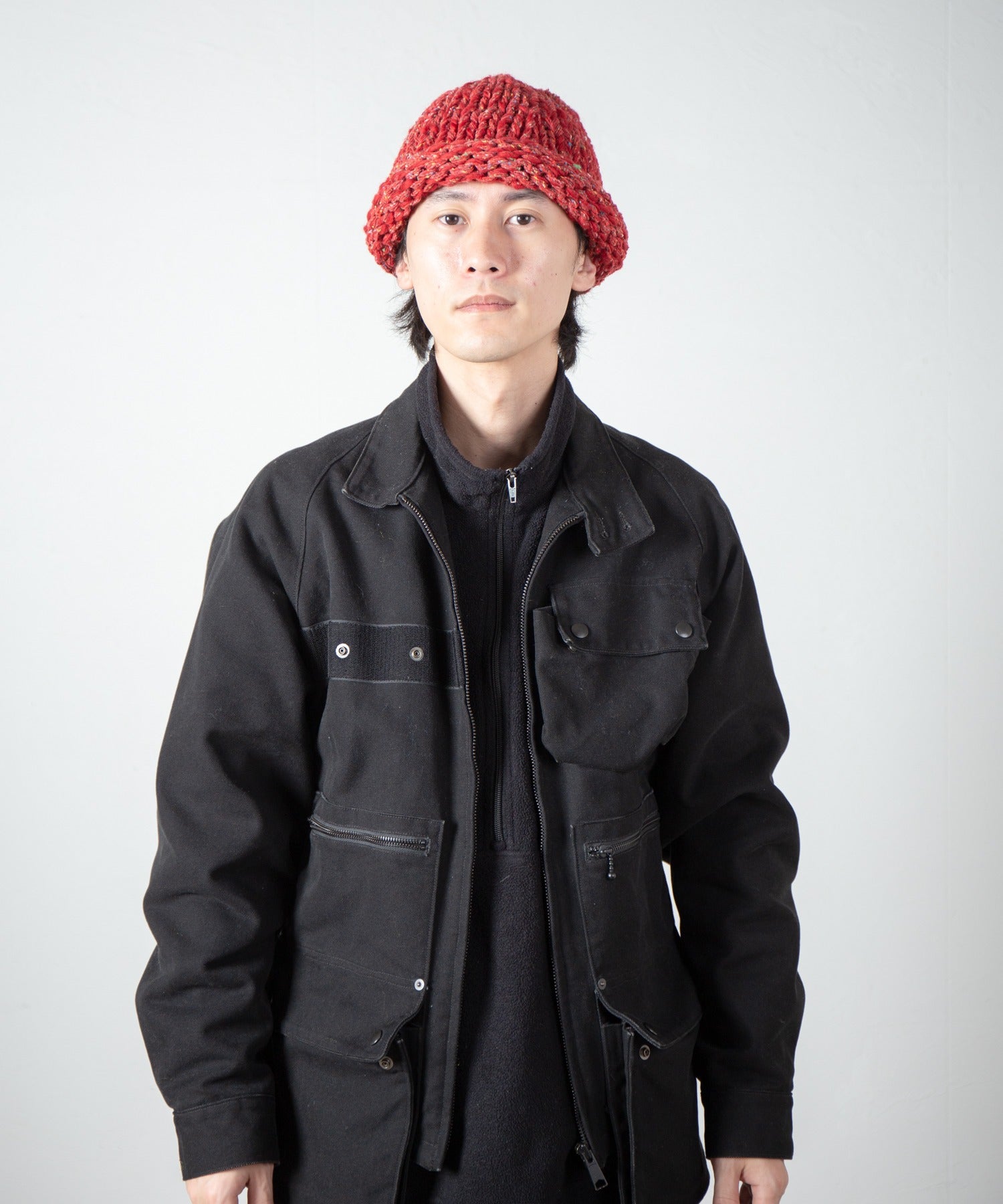 Roll Knit Cap – Red | INDIETRO ASSOCIATION | 入荷予定アイテム