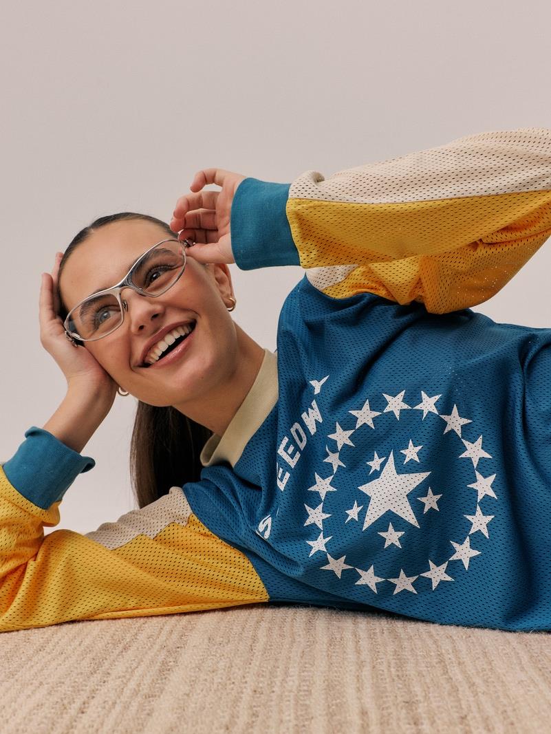 SPEEDWAY LONG SLEEVE TEE | Color_Maritime Blue | No_260203187_Maritime Blue【ARAMINTA JAMES_アラミンタジェームス】【入荷予定アイテム・入荷連絡可能】