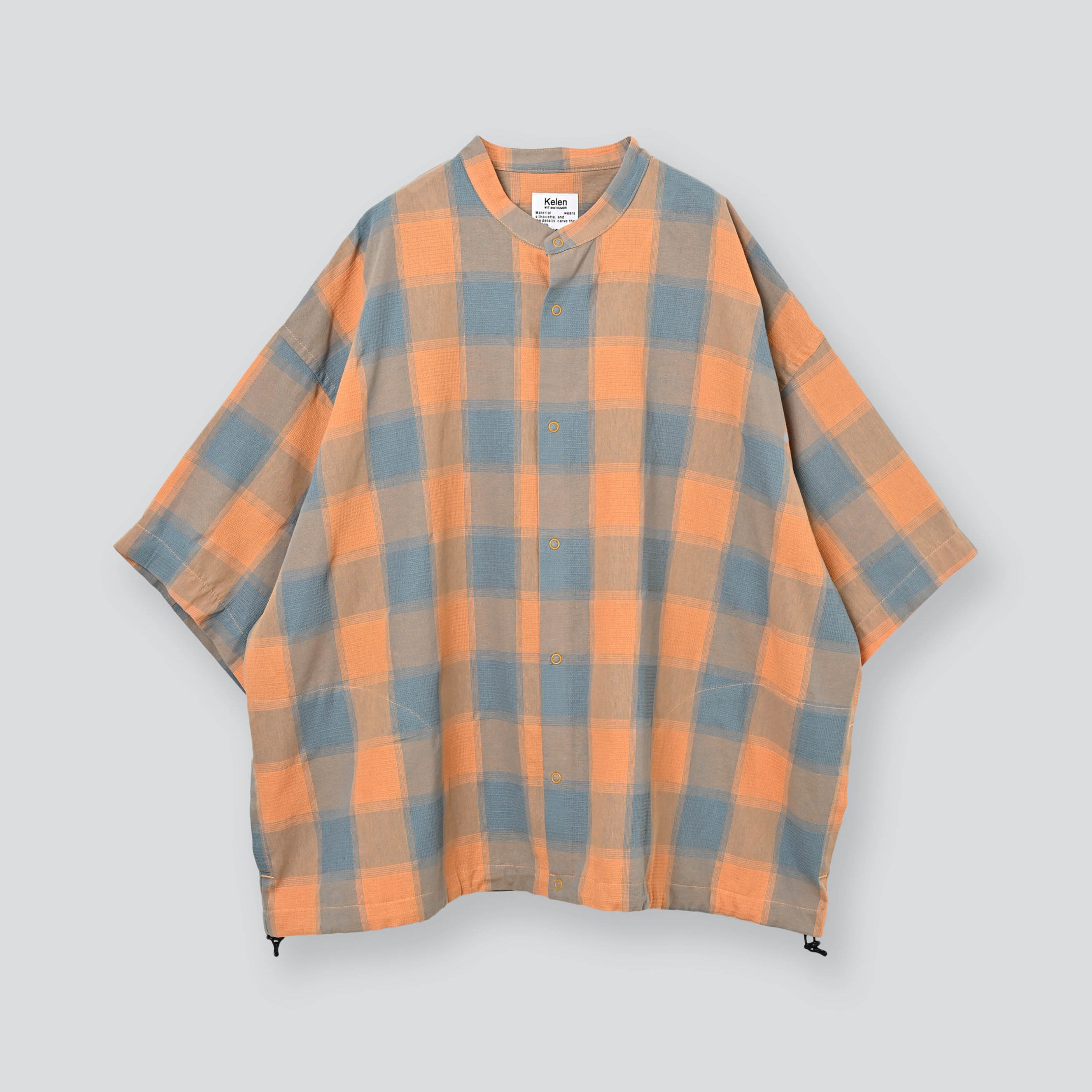 LIPMOA | Color_Orange Check | No_klm25ssh1136_orgck【KELEN MEN_ケレン】【入荷予定アイテム・入荷連絡可能】