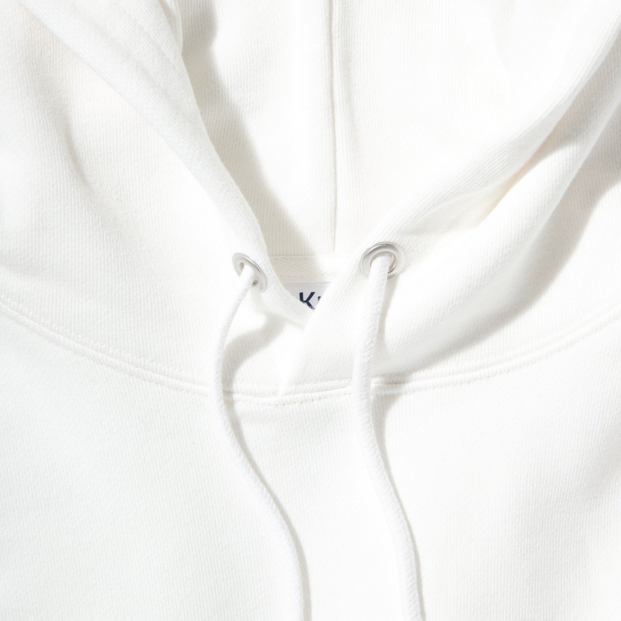 KN-HS-SP-01_WH | Heavy Hooded Sweatshirt - Seam Pocket | Color:WHITE【Knuu（縫う）_ヌウ】