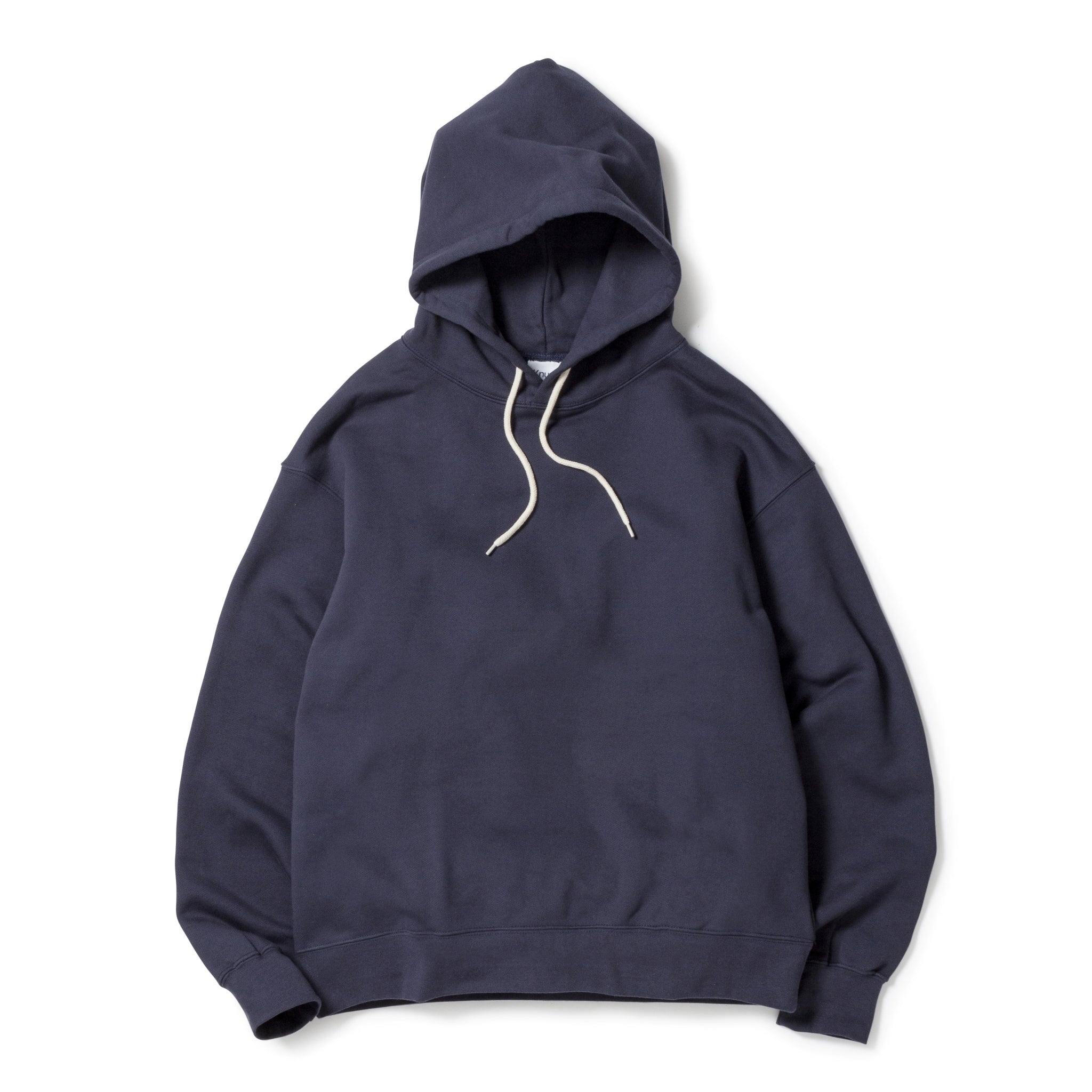 KN-HS-SP-01_NV | Heavy Hooded Sweatshirt - Seam Pocket | Color:NAVY【Knuu（縫う）_ヌウ】