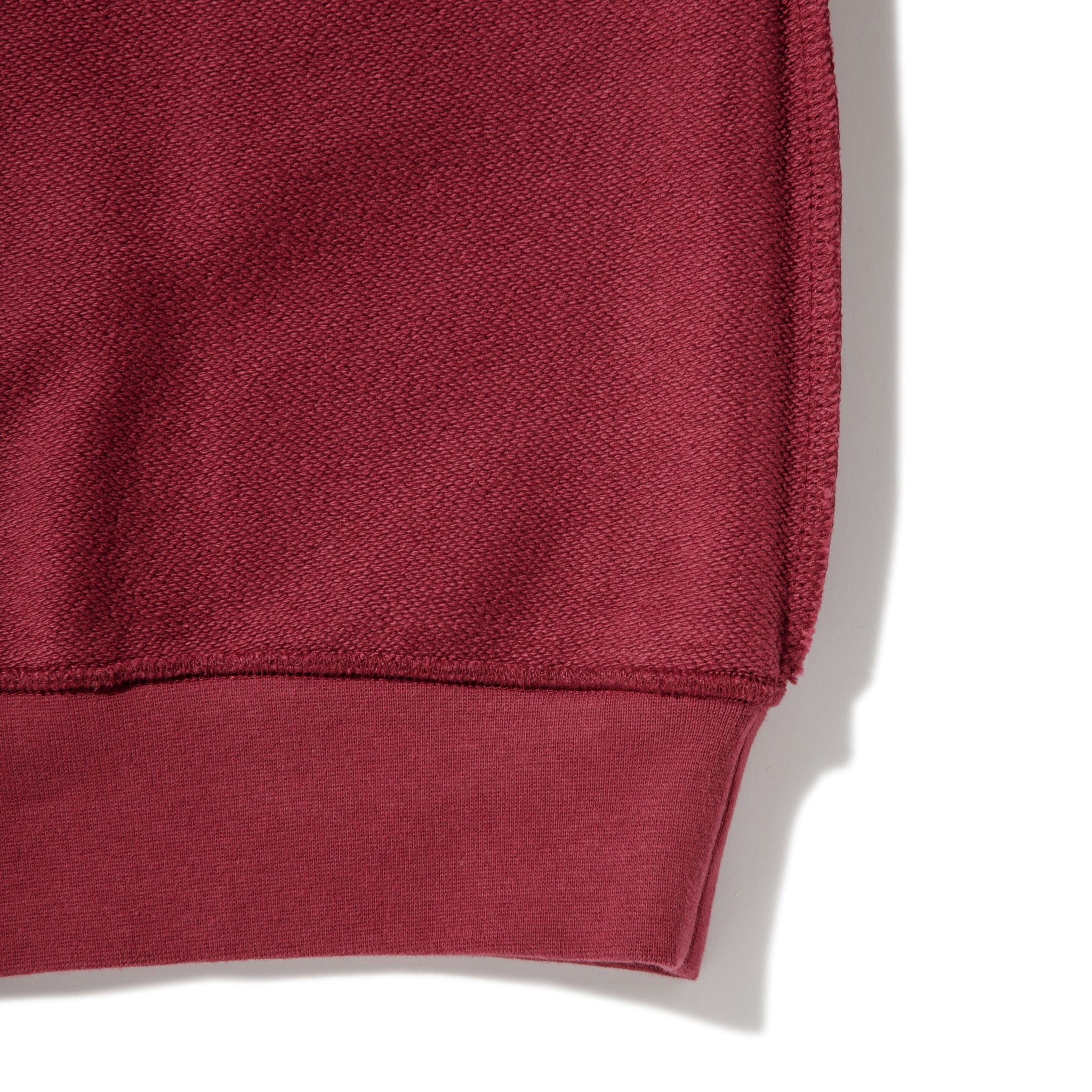 KN-HS-SP-01_MA | Heavy Hooded Sweatshirt - Seam Pocket | Color:MAROON【Knuu（縫う）_ヌウ】