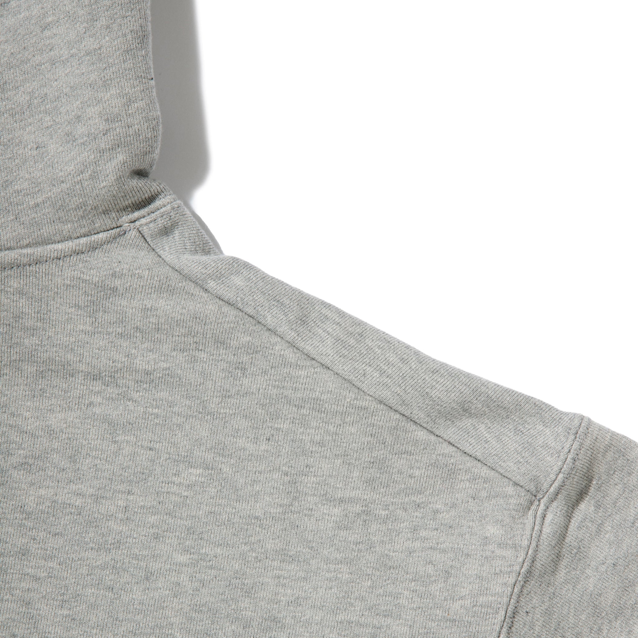 KN-HS-SP-01_HG | Heavy Hooded Sweatshirt - Seam Pocket | Color:HEATHER GRAY【Knuu（縫う）_ヌウ】