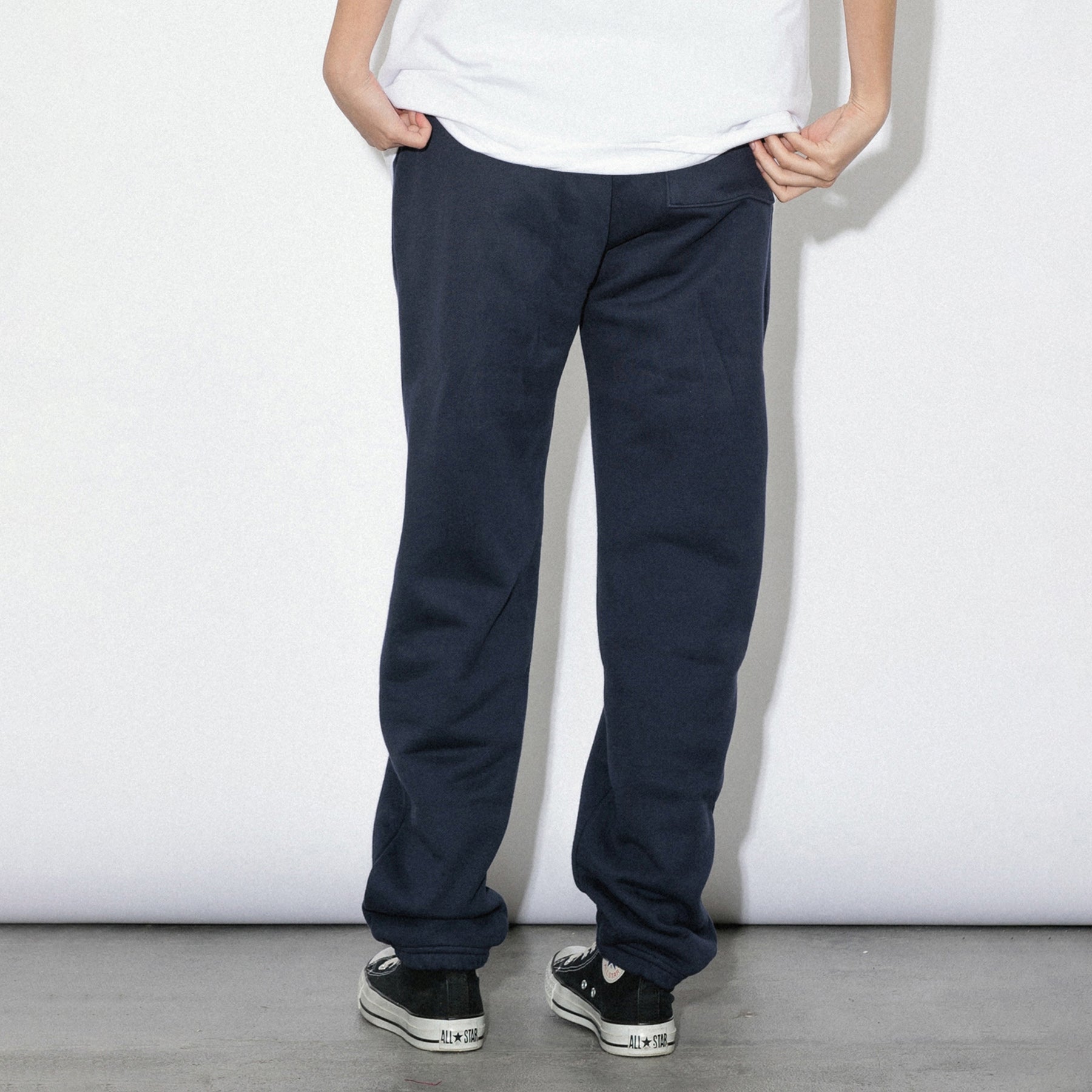 KN-SP-01_NV | Heavy Sweatpants | Color:NAVY【Knuu（縫う）_ヌウ】