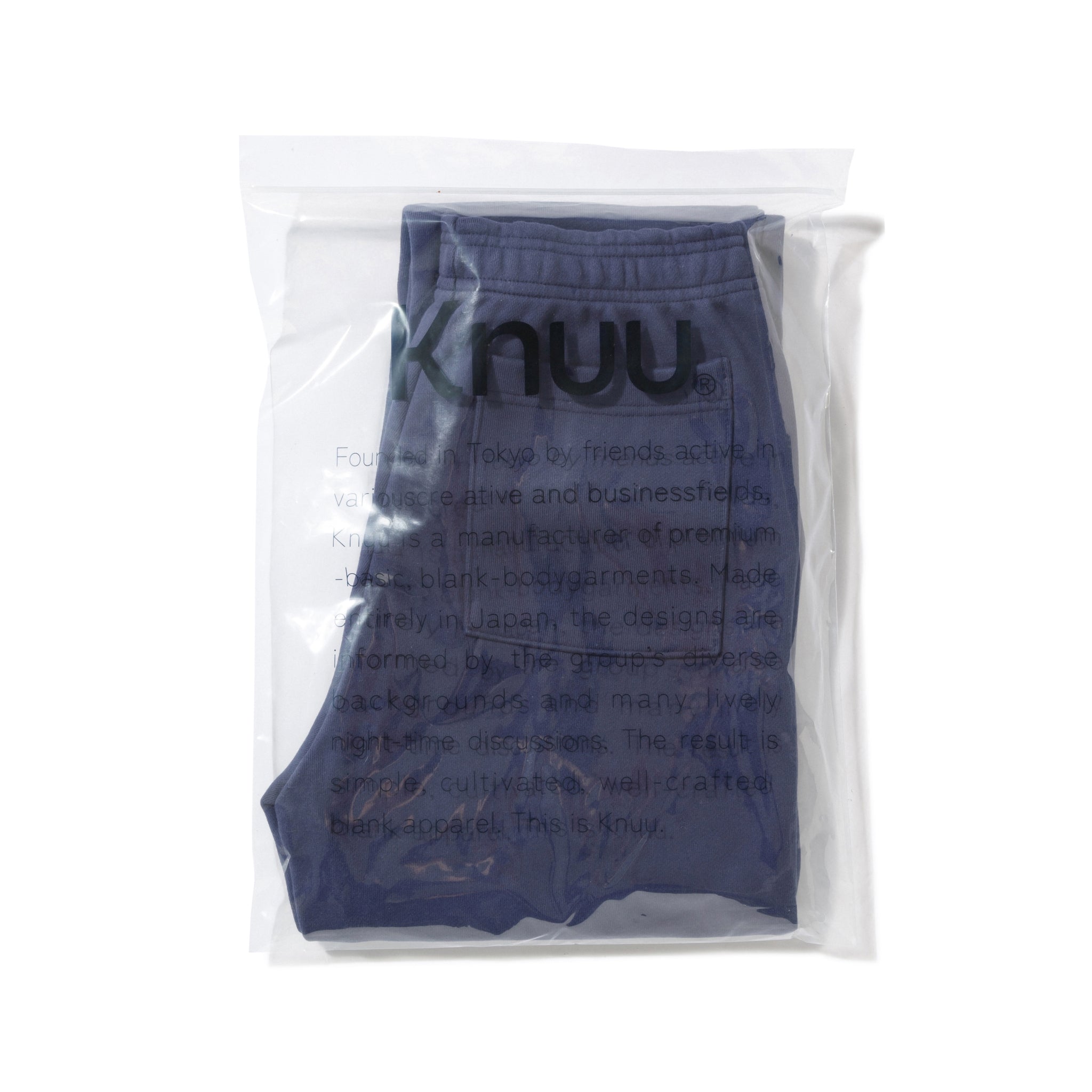 KN-SP-01_NV | Heavy Sweatpants | Color:NAVY【Knuu（縫う）_ヌウ】