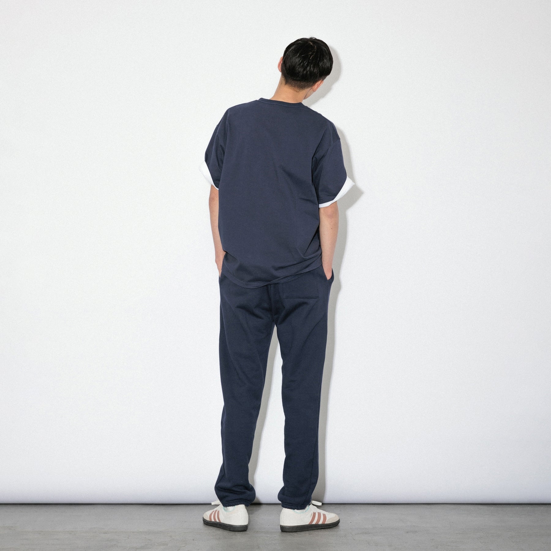 KN-SP-01_NV | Heavy Sweatpants | Color:NAVY【Knuu（縫う）_ヌウ】