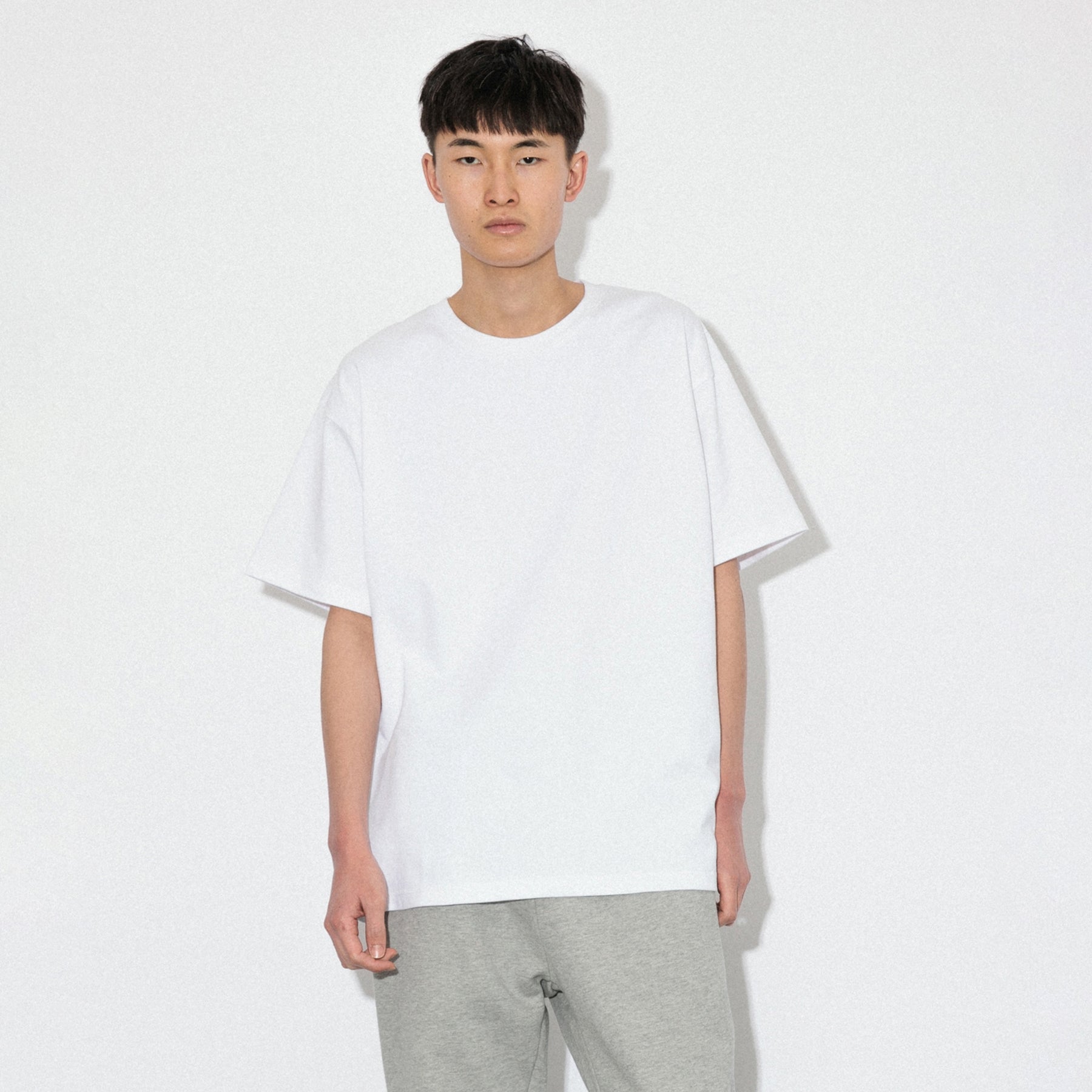 KN-T-01_WH | Heavy Crewneck T-Shirt | Color:WHITE【Knuu（縫う）_ヌウ】