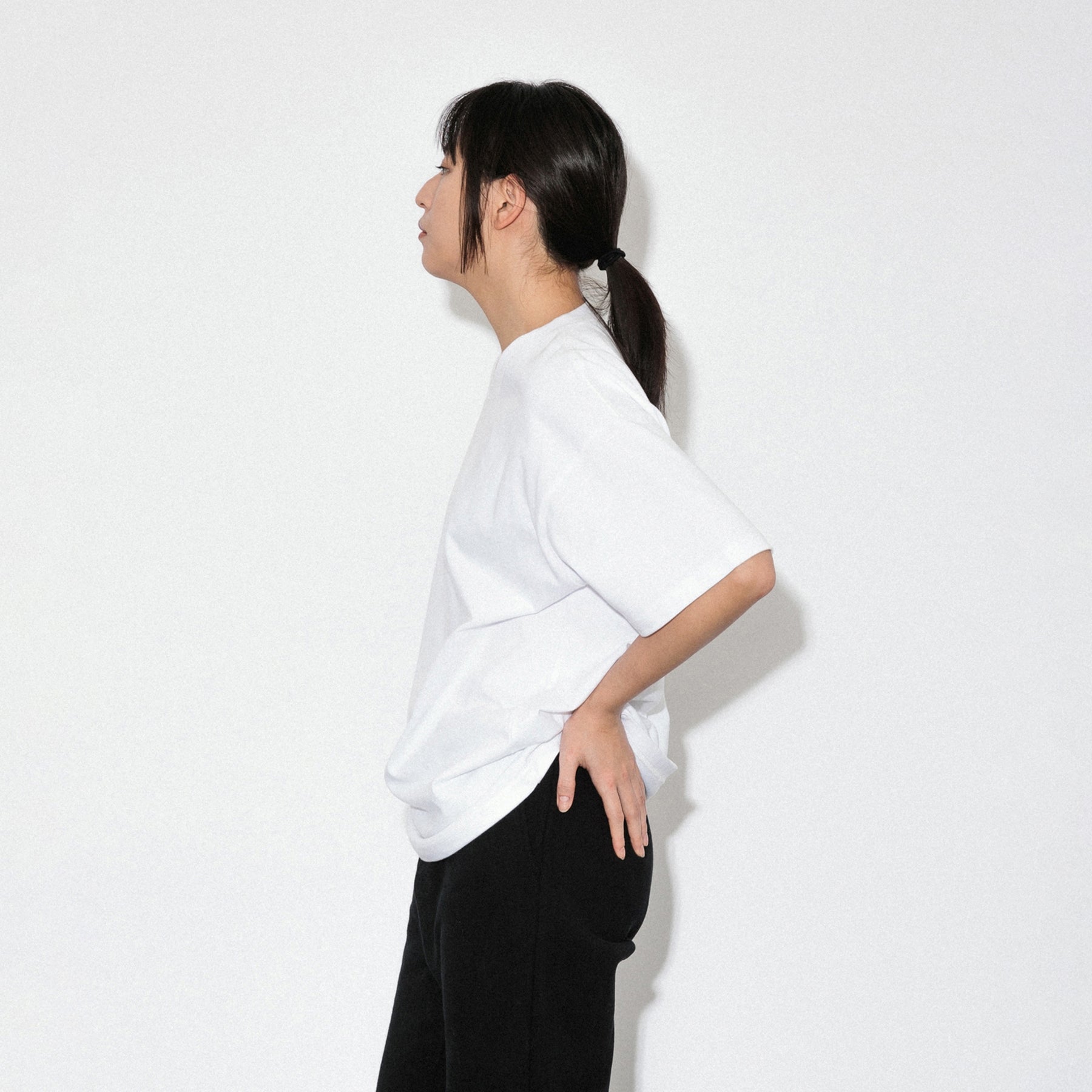 KN-T-01_WH | Heavy Crewneck T-Shirt | Color:WHITE【Knuu（縫う）_ヌウ】