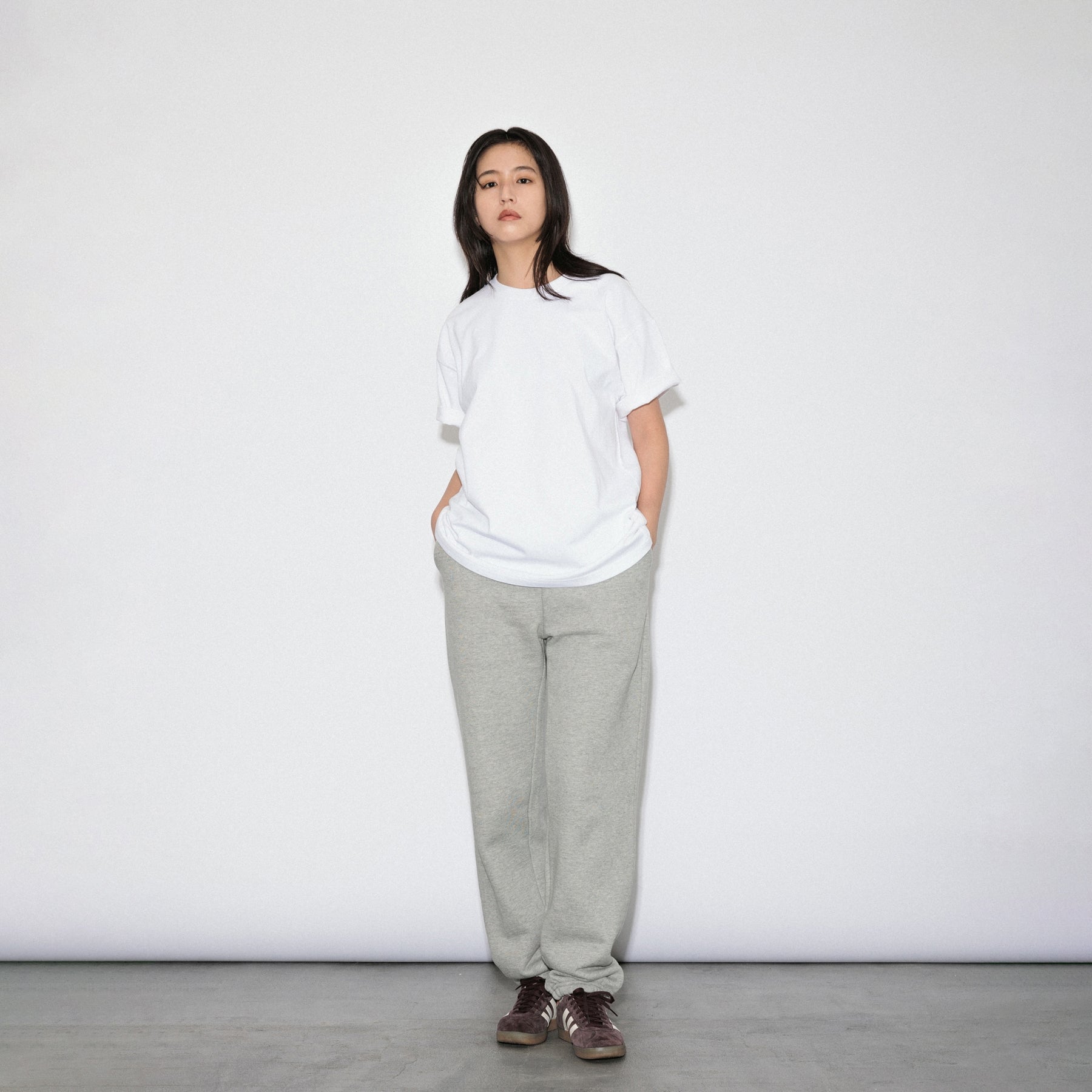 KN-T-01_WH | Heavy Crewneck T-Shirt | Color:WHITE【Knuu（縫う）_ヌウ】