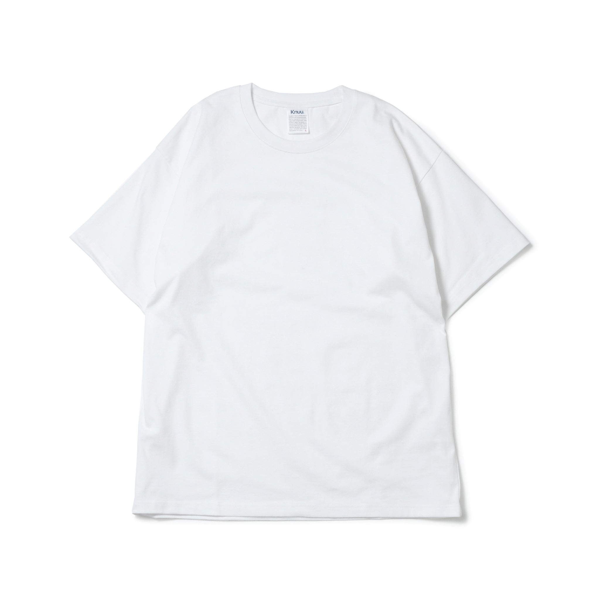 KN-T-01_WH | Heavy Crewneck T-Shirt | Color:WHITE【Knuu（縫う）_ヌウ】