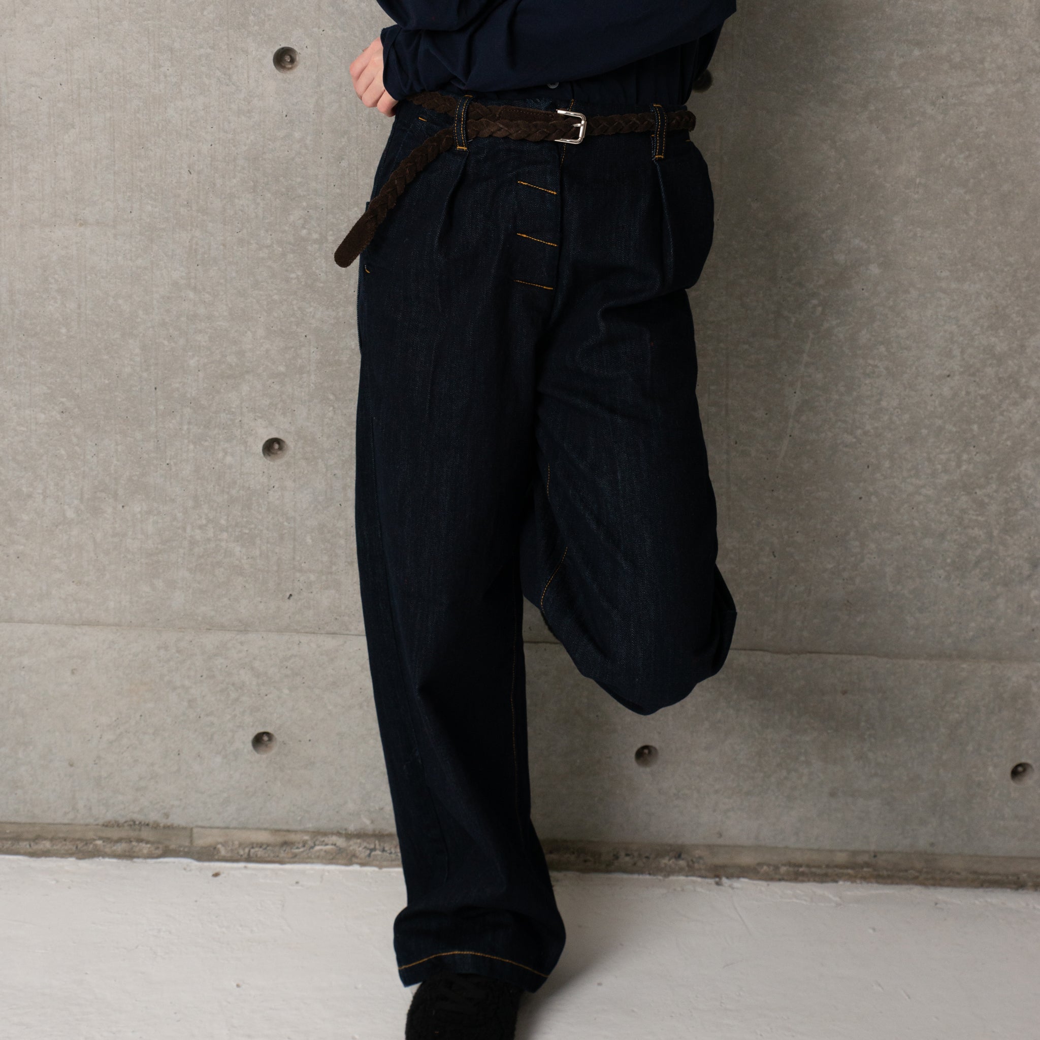 HIGH RISE BAGGY PANTS | Color_One Wash | No_242-304so_one wash【CaRouseLamBRa_ケラウズランブラ】【入荷予定アイテム・入荷連絡可能】