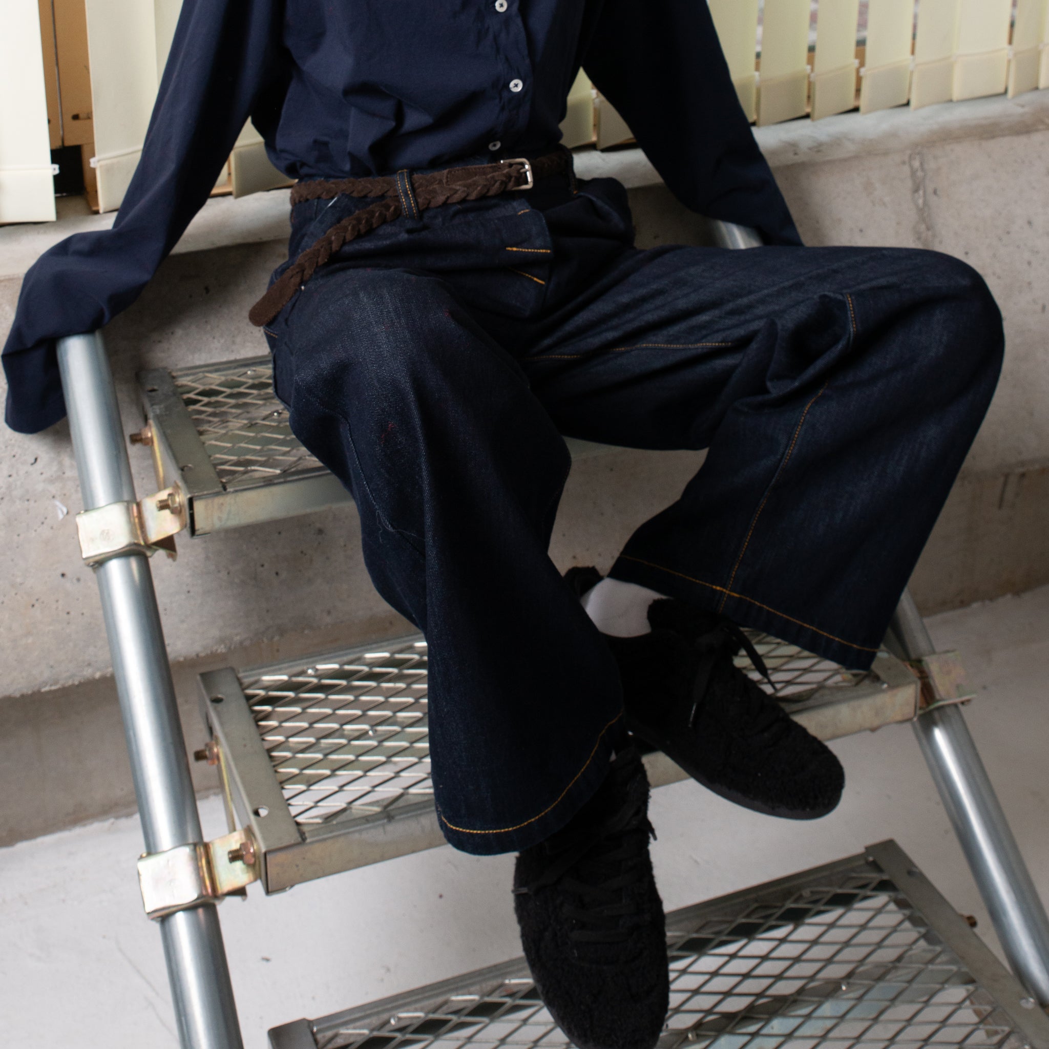 HIGH RISE BAGGY PANTS | Color_One Wash | No_242-304so_one wash【CaRouseLamBRa_ケラウズランブラ】【入荷予定アイテム・入荷連絡可能】