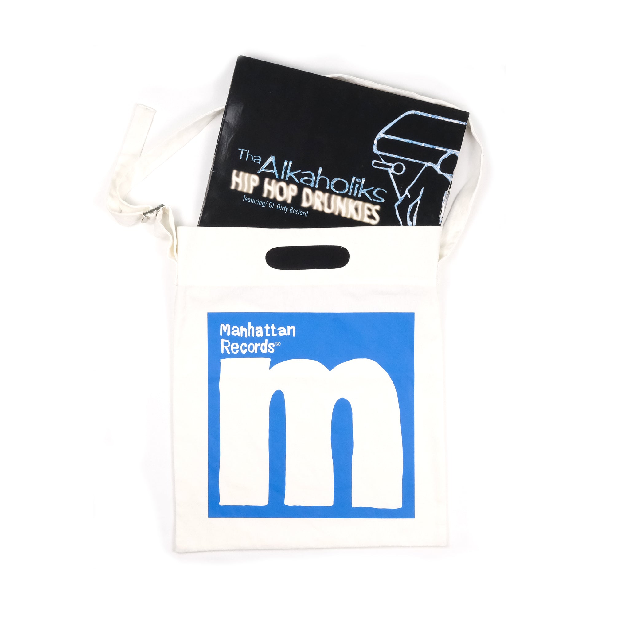 SAMUEL × Manhattan Records SHOPPER 12inch BAG | Color:Off White | S-25ss-AC-003【SAMUEL_サミュエル】