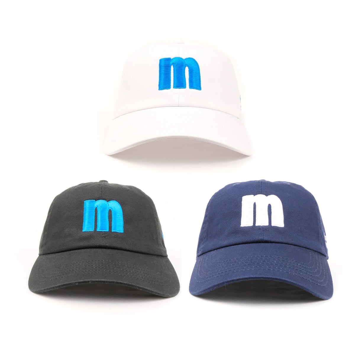 SAMUEL × Manhattan Records M ILLUST LOGO S/S CAP – White/Navy/Black |