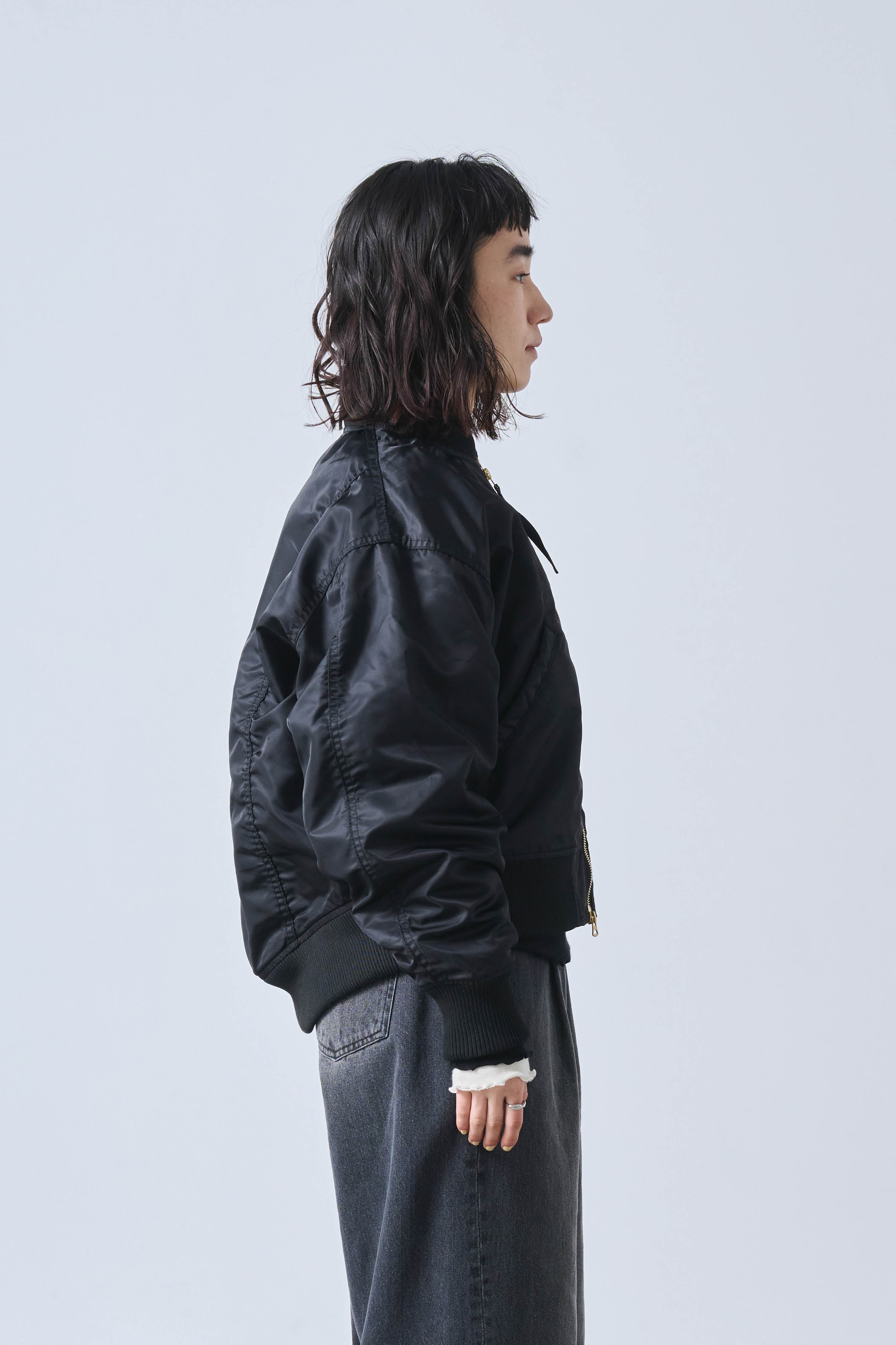 WIDE SQUARE MA-1 | Color_Black | No_mil25fjk3240_black【KHA:KI_カーキ】【入荷予定アイテム・入荷連絡可能】