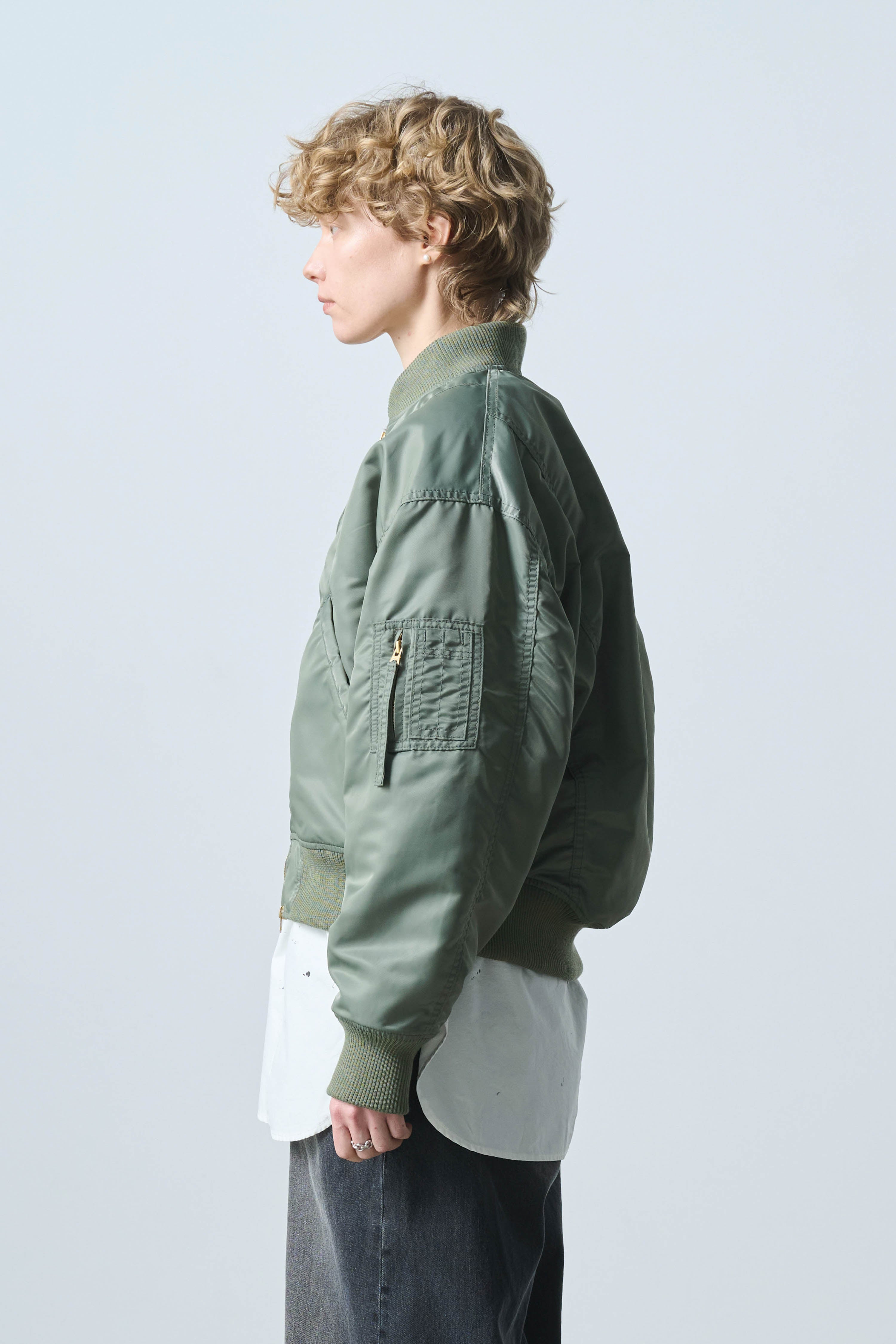 WIDE SQUARE MA-1 | Color_Olive | No_mil25fjk3240_olive【KHA:KI_カーキ】【入荷予定アイテム・入荷連絡可能】