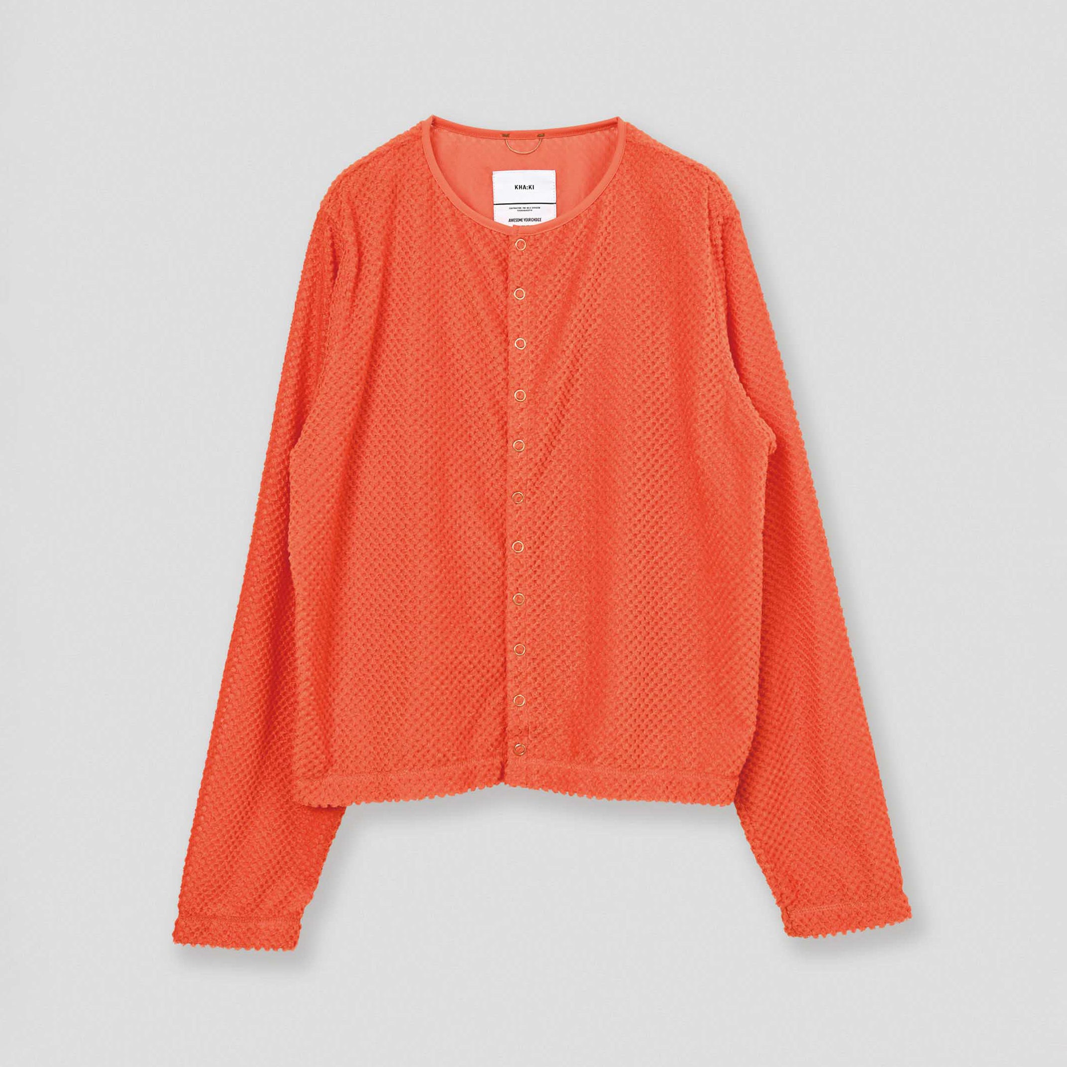 Octa 11B CARDIGAN – Persimmon | KHA:KI | 入荷予定アイテム