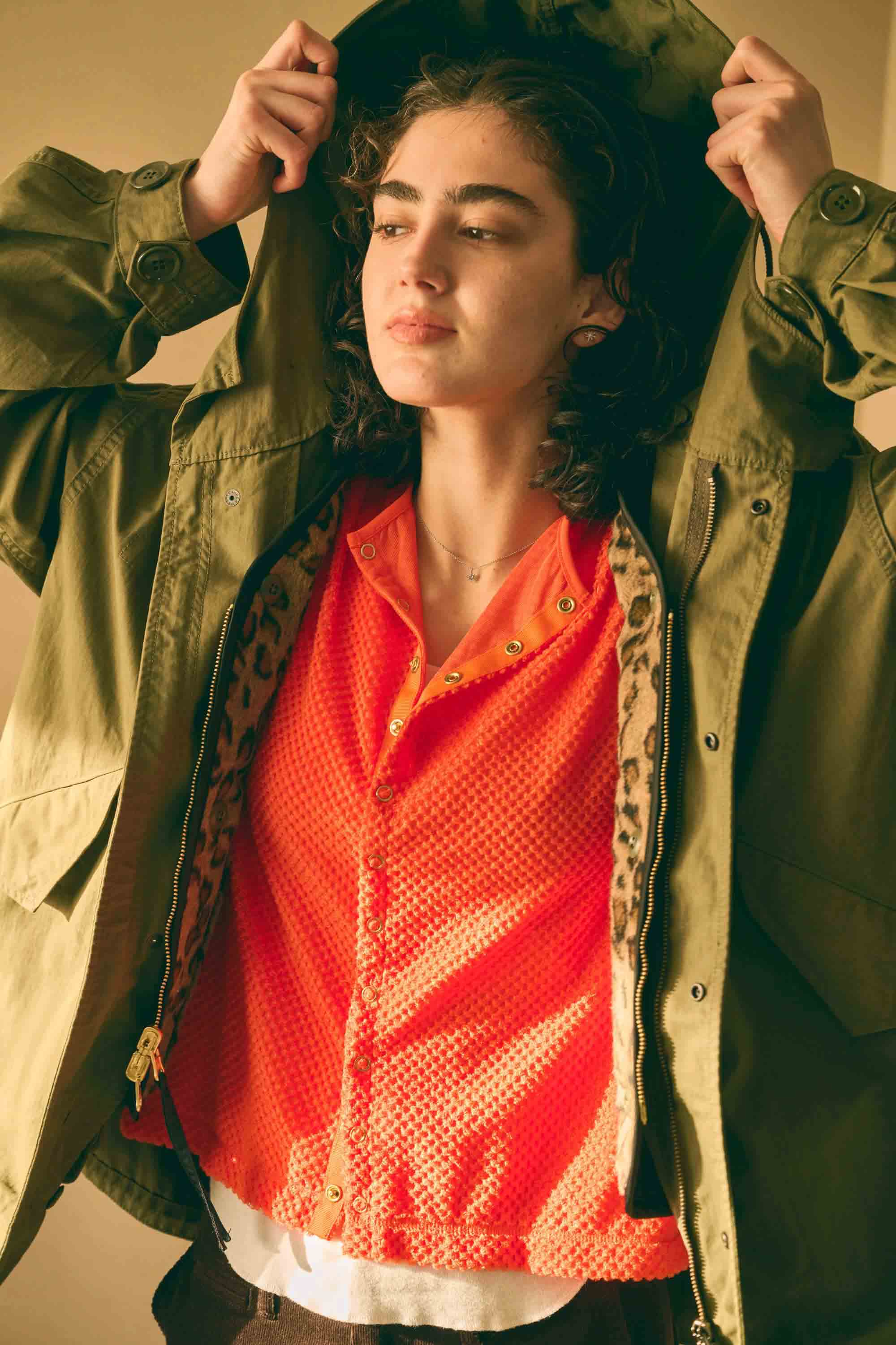 Octa 11B CARDIGAN – Persimmon | KHA:KI | 入荷予定アイテム
