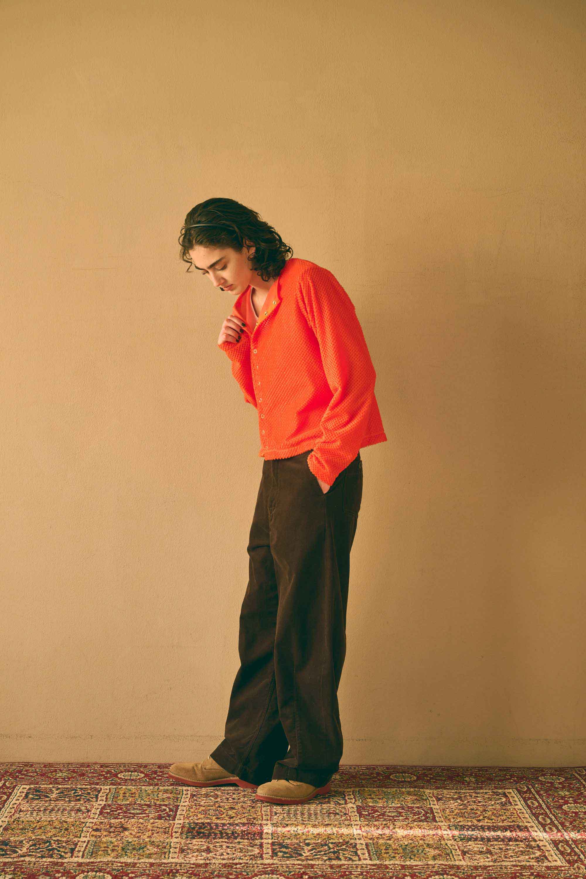 Octa 11B CARDIGAN – Persimmon | KHA:KI | 入荷予定アイテム