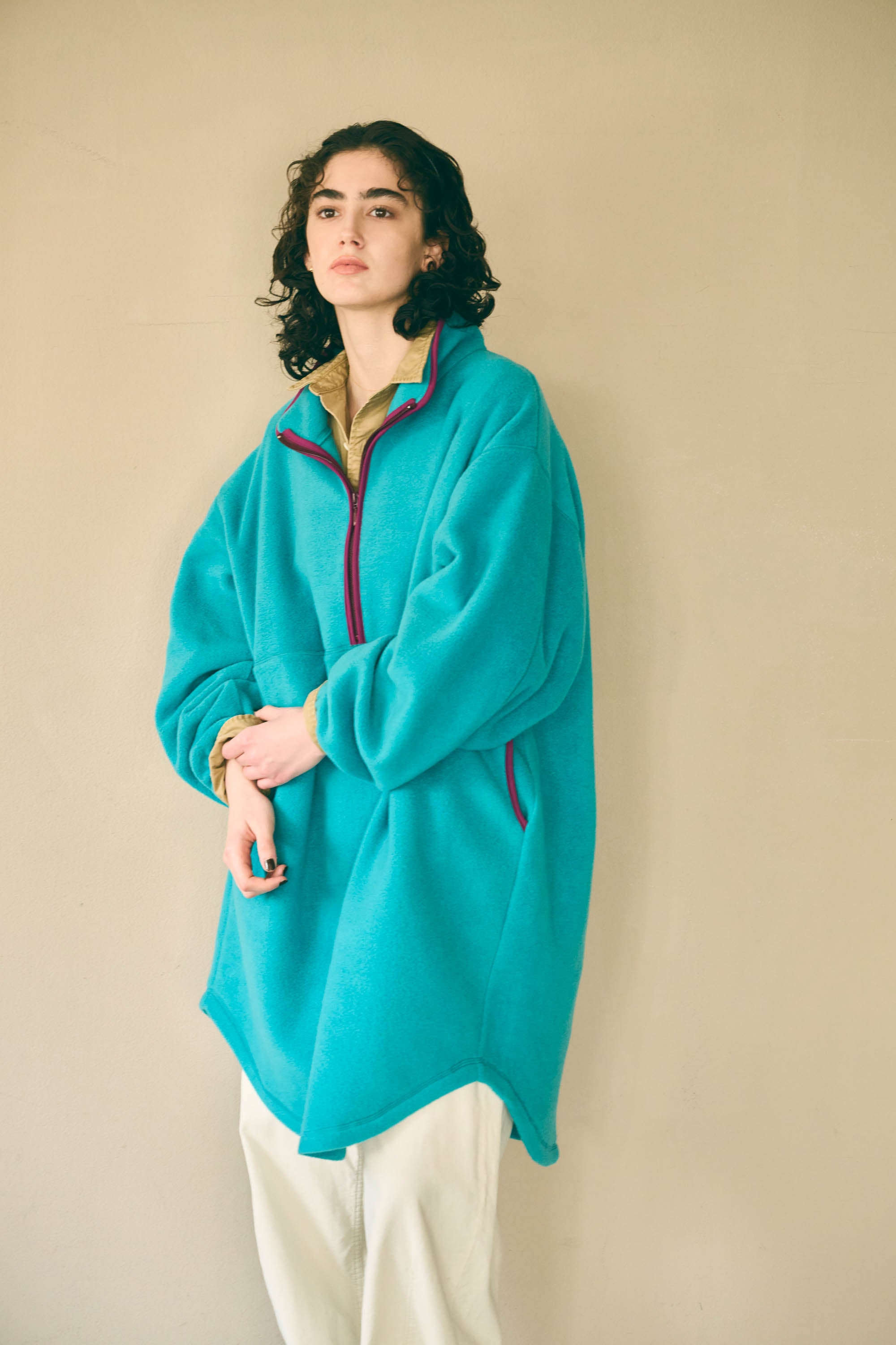 HALF ZIP FLEECE LONG P/O – Gr | KHA:KI | 入荷予定アイテム