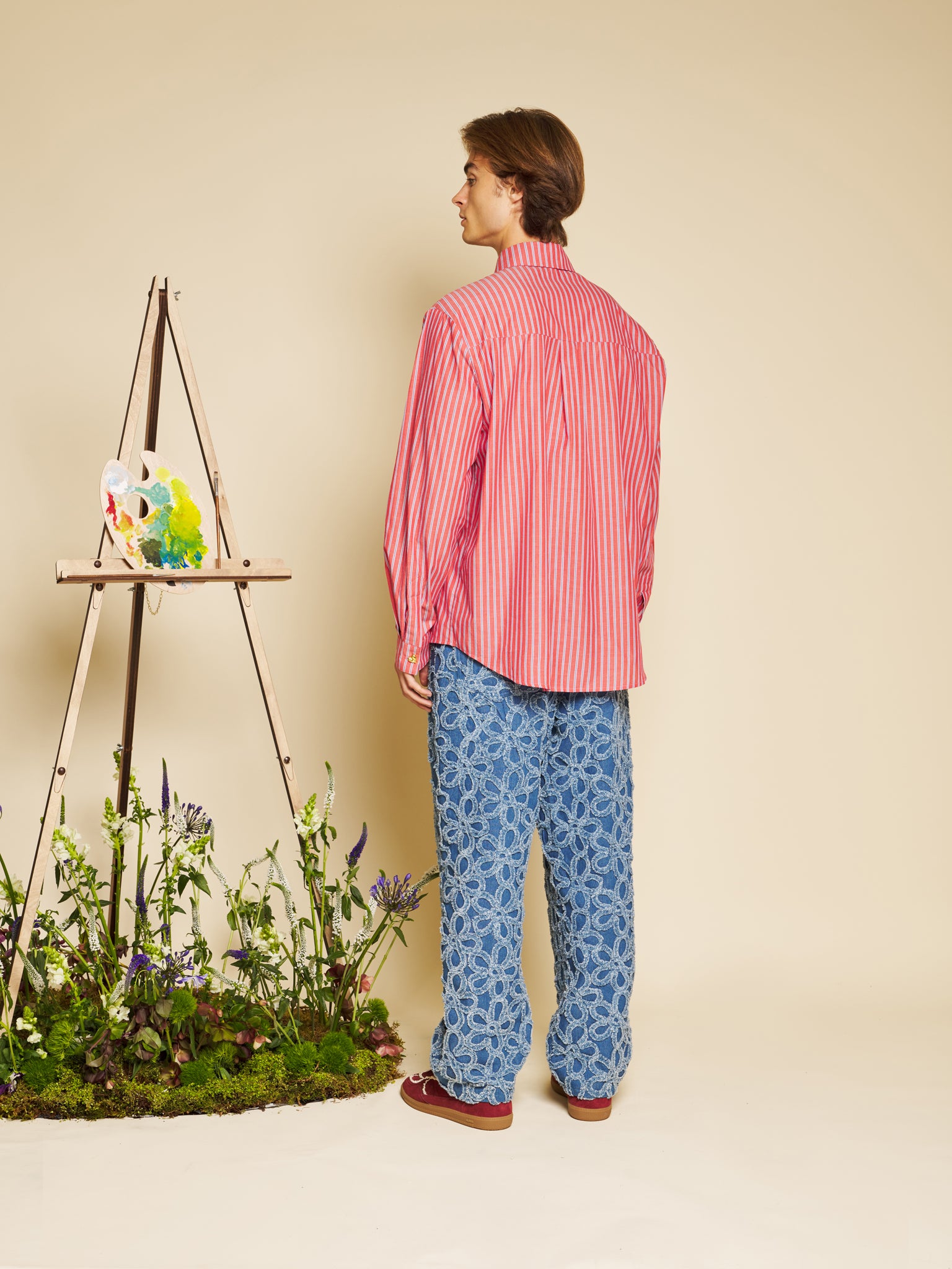 Penny Stripe Shirt – Red | SISTER JANE