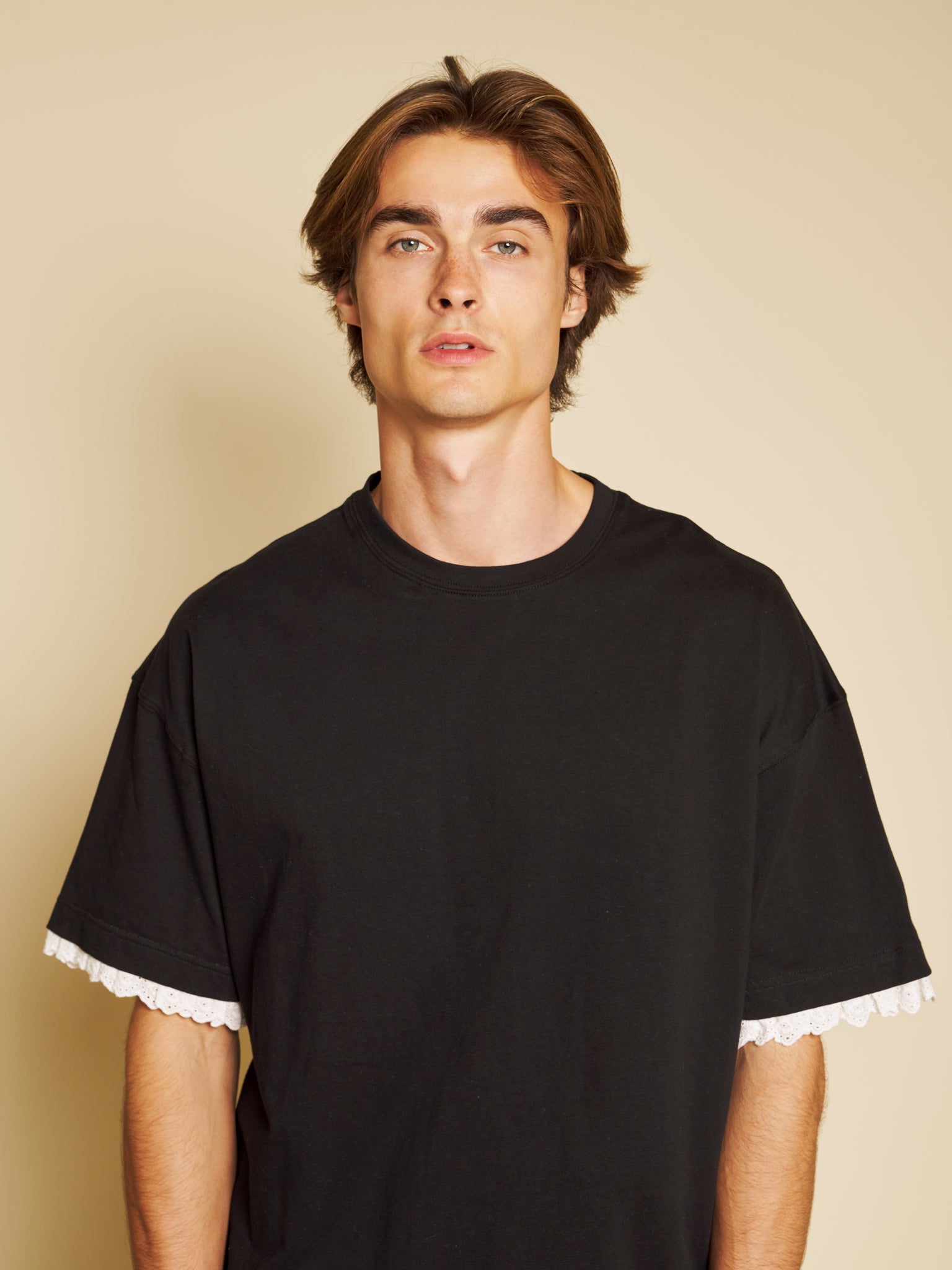 Aube Trim T-shirt – Black | SISTER JANE