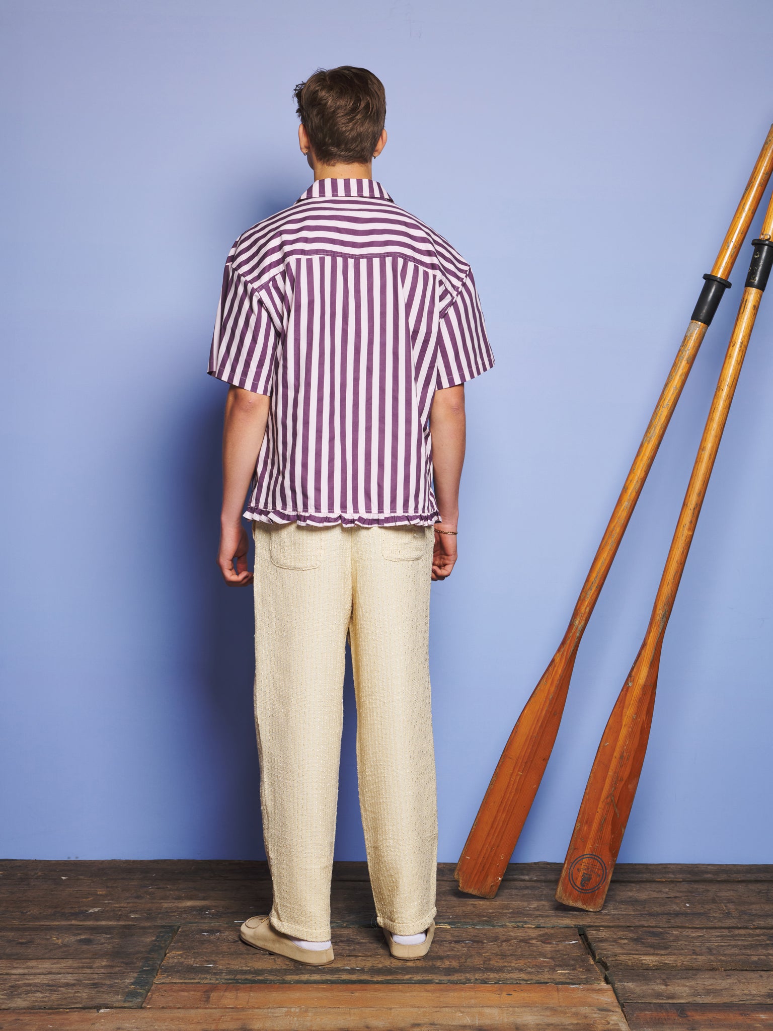 Deck Stripe Revere Collar Shirt | Color_Pink | No_32SM01BLM163PNK_PINK【SISTER JANE_シスタージェーン】