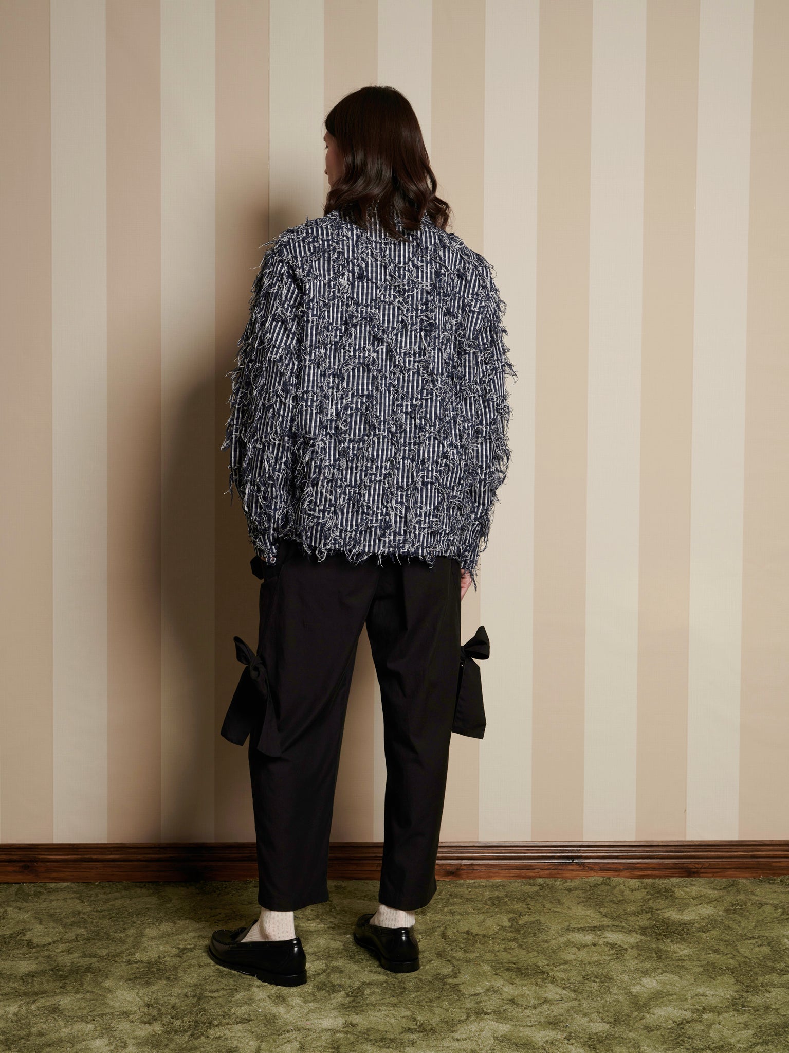 Demar Bow Trousers | Color_Black | No_32SM02TRM077BLK_BLACK【SISTER JANE_シスタージェーン】