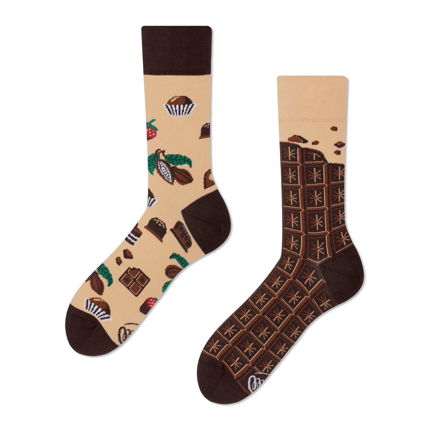 many mornings reguler socks / CHOCOLATE TIME【many mornings メニ―モーニングス】