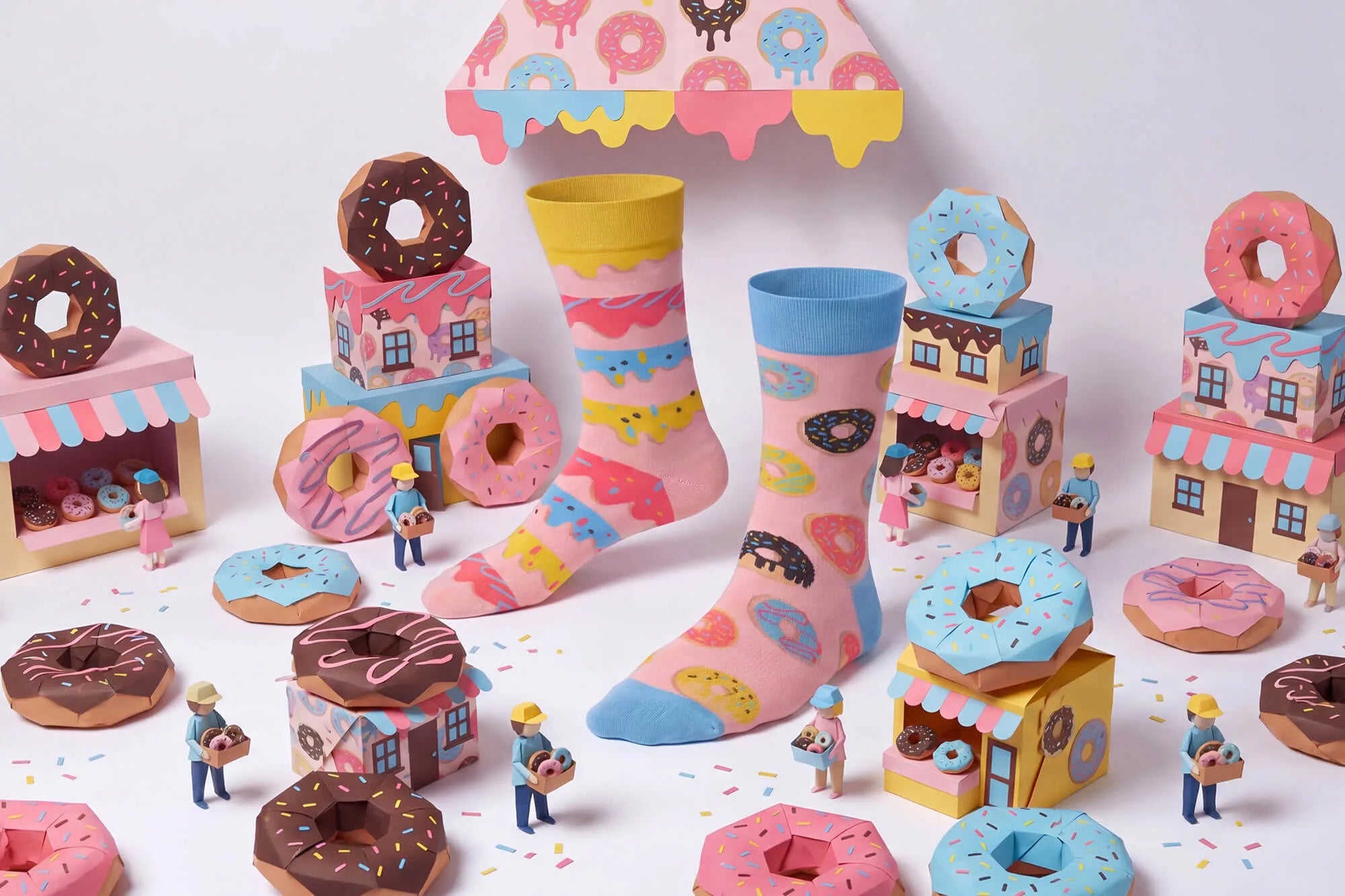 Reguler Socks / DONUT TIME | MANY MORNINGS【ネコポス選択可能】