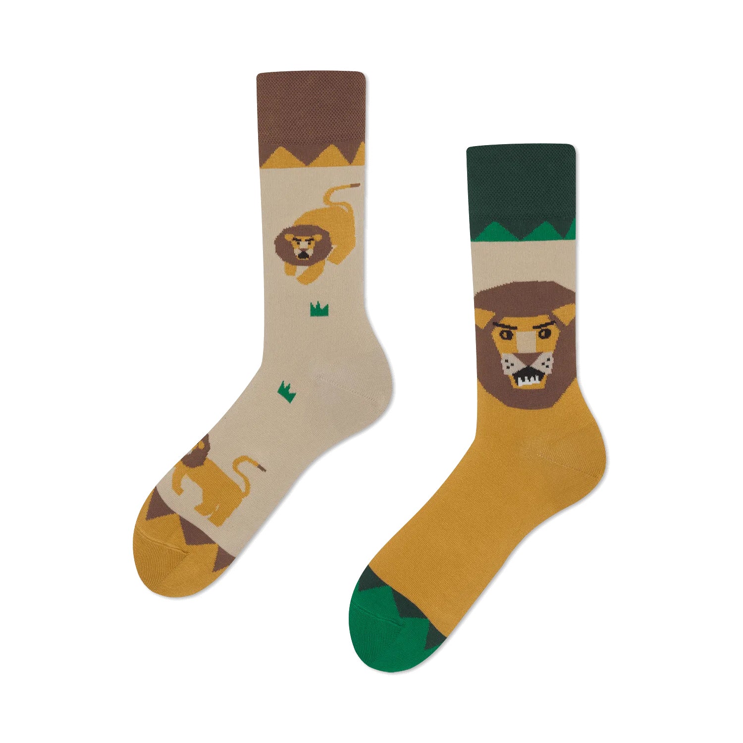 reguler socks / LION AROUND【many mornings メニ―モーニングス】【ネコポス選択可能】