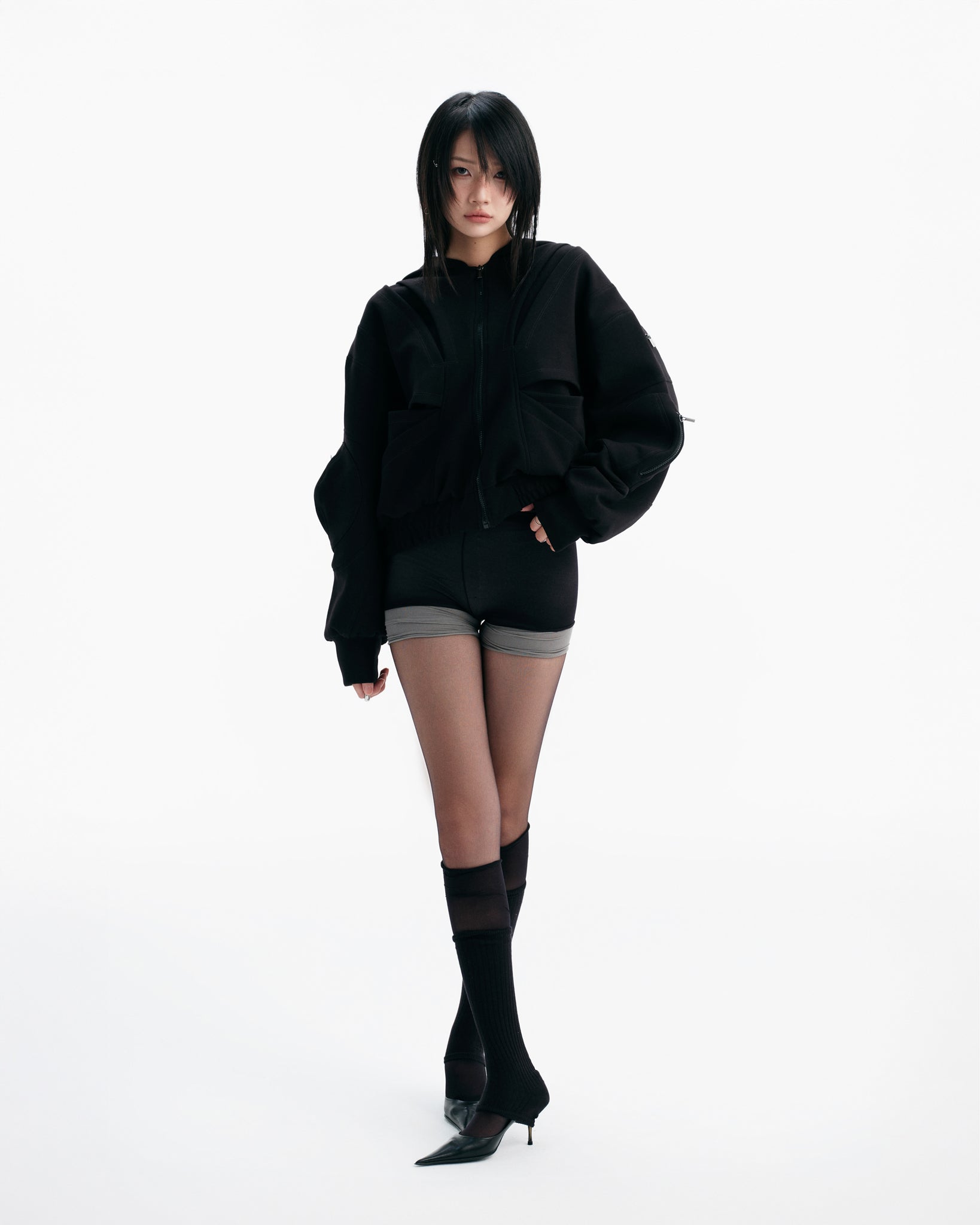 MAPLE JACKET (Black) | Bunny Hill Concept