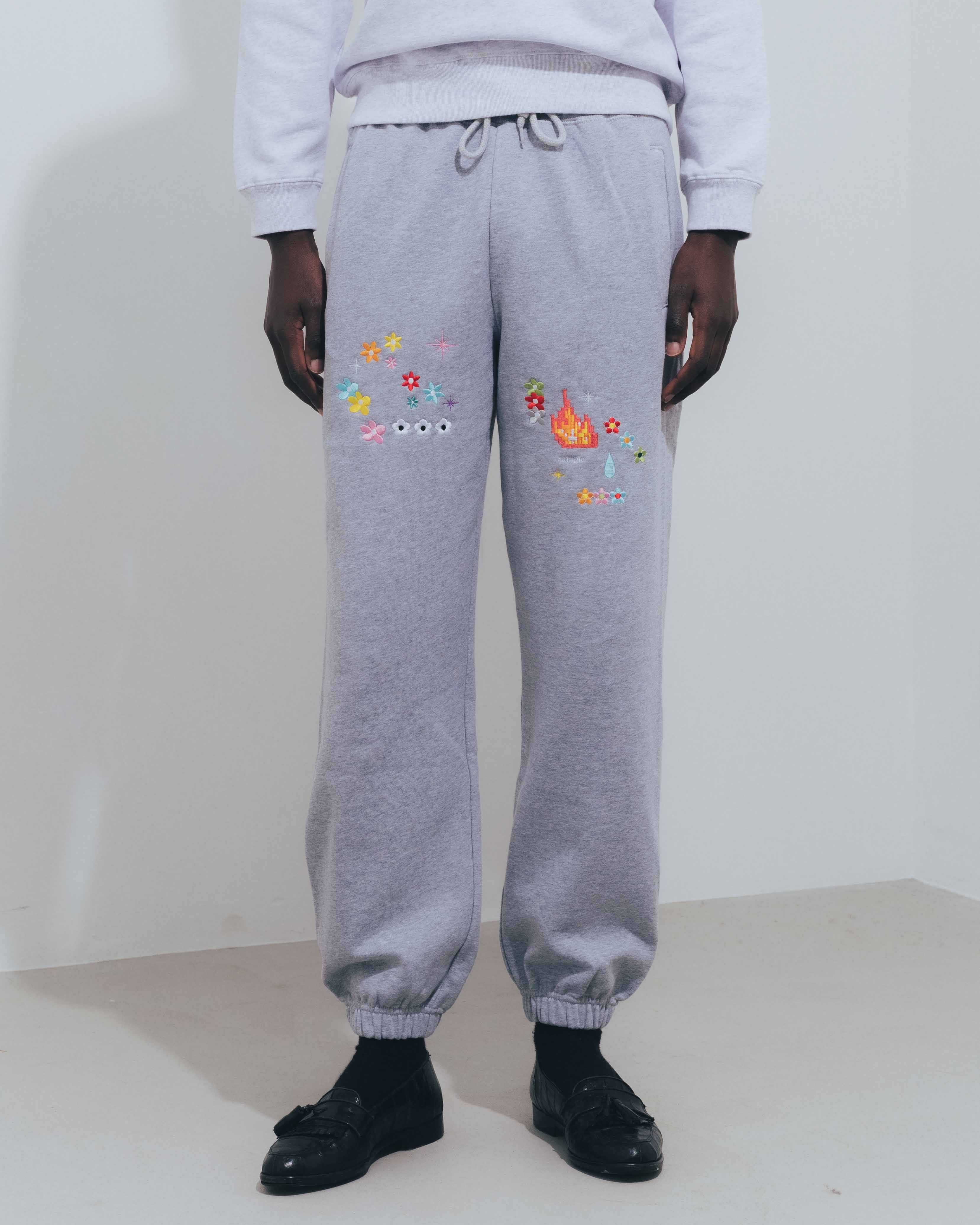 Sample embroidery pants – Gray | NICK GEAR | 入荷予定アイテム